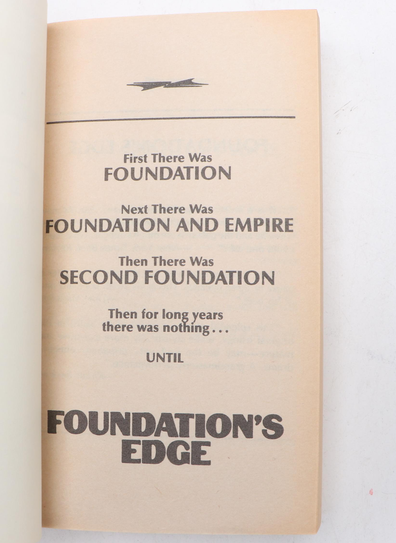 "Foundation Series" Four-Volume Box Set by Isaac Asimov, 1980s
