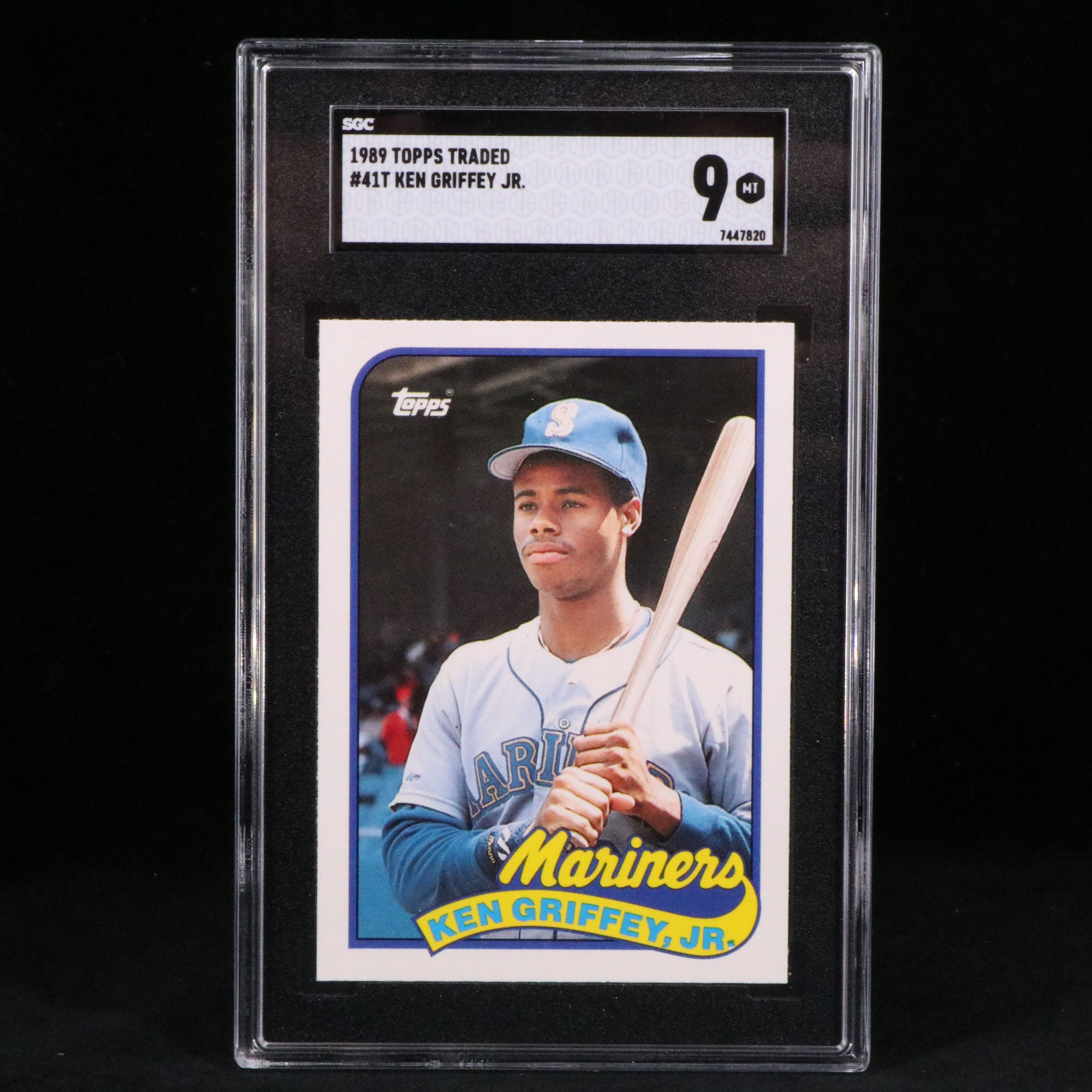 1989 Topps Traded Ken Griffey Jr. Rookie Baseball Card Graded SGC 9