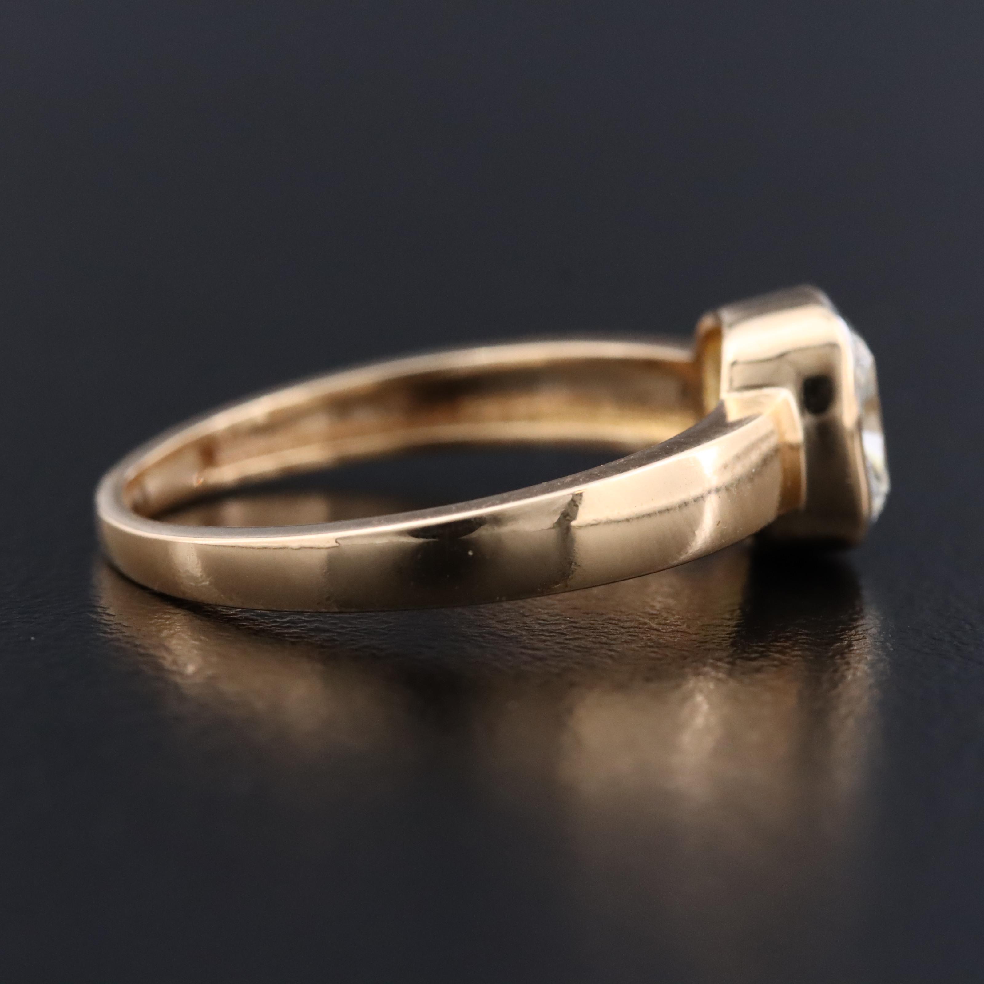 18K 1.13 CT Diamond Solitaire Ring with GIA Report