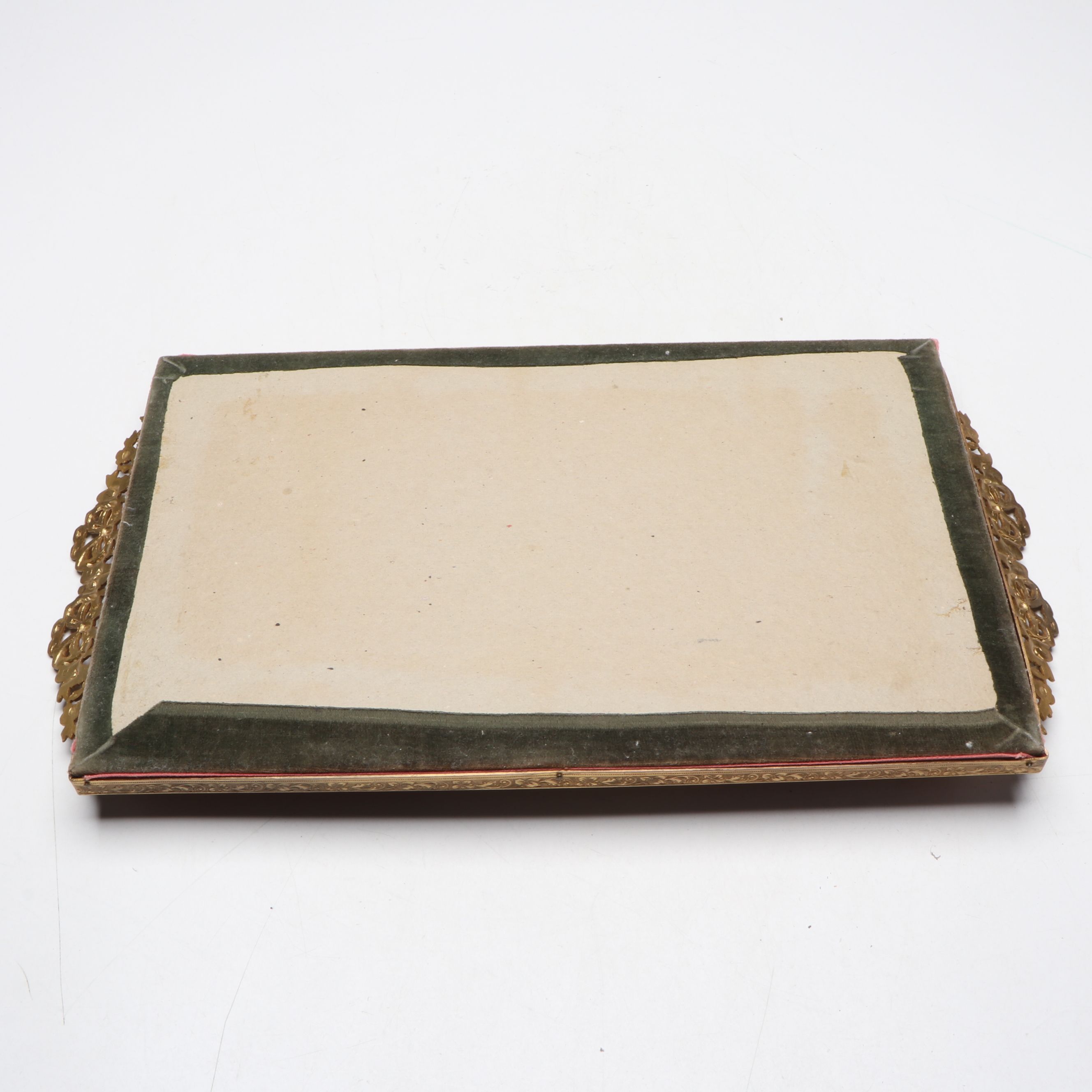 Louis XVI Style Ormolu Brass and Glass Vanity Tray with  Box