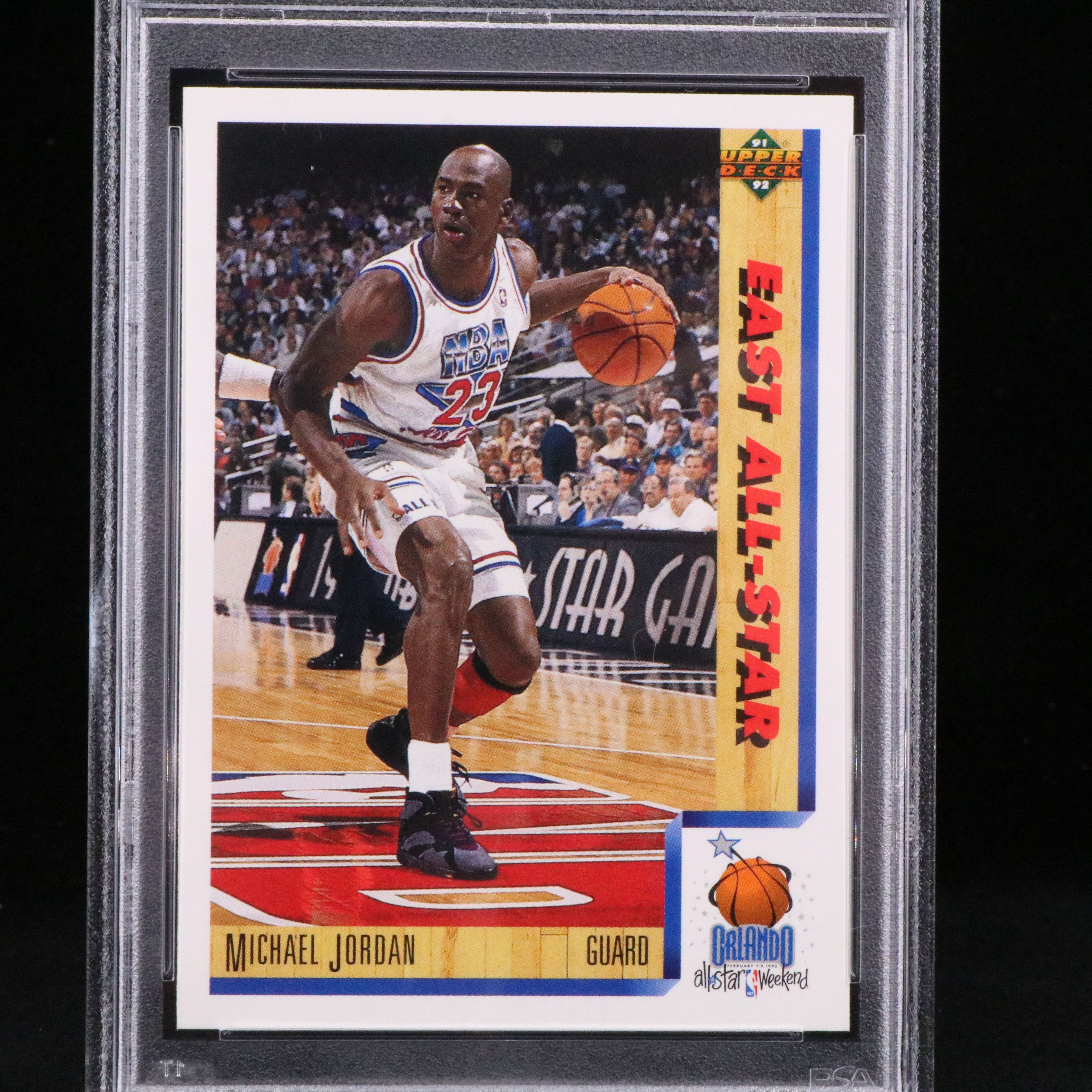 1991 Upper Deck Michael Jordan Basketball Card Graded PSA 9
