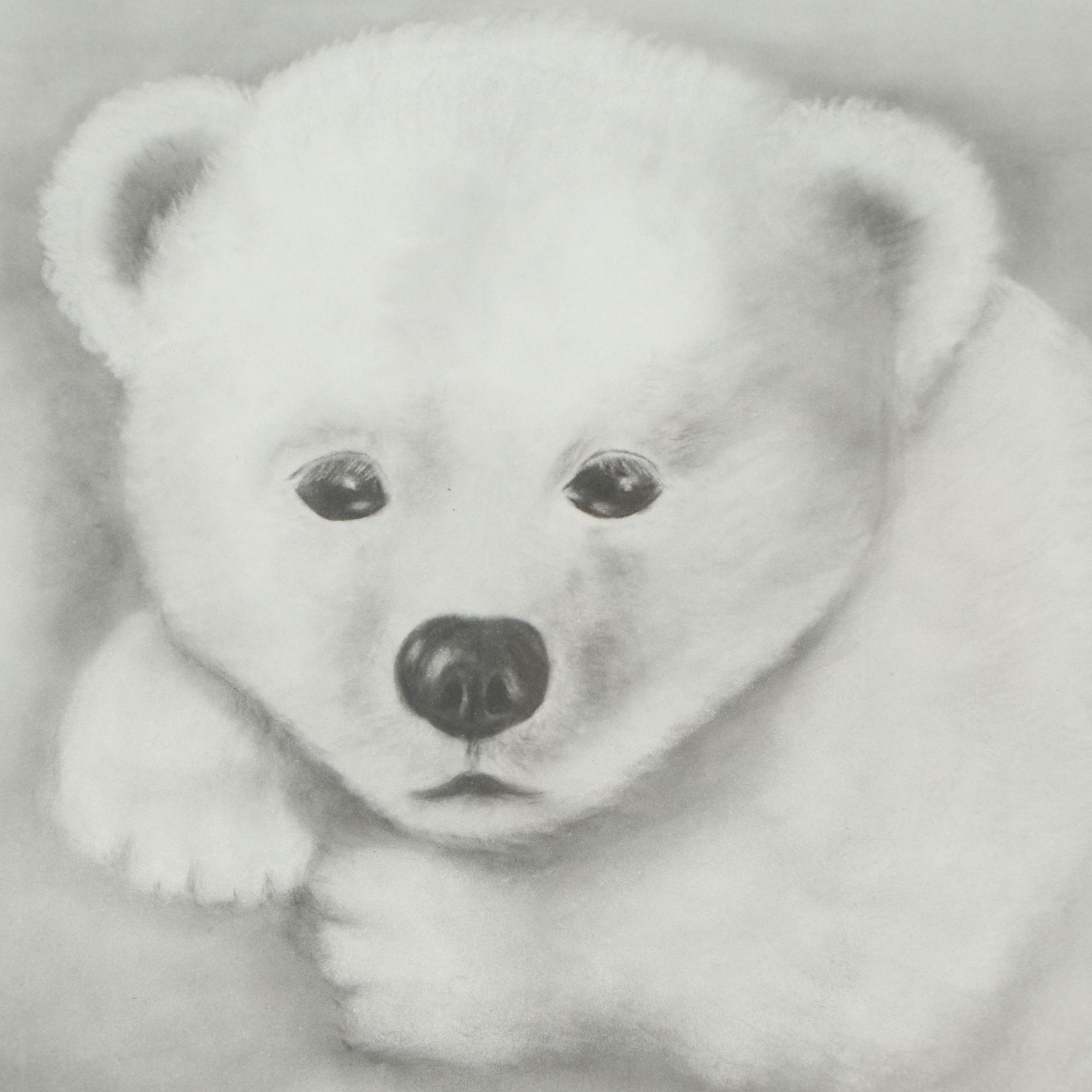 Polar Bear Cub Offset Lithograph "Nanuk," Late 20th C.