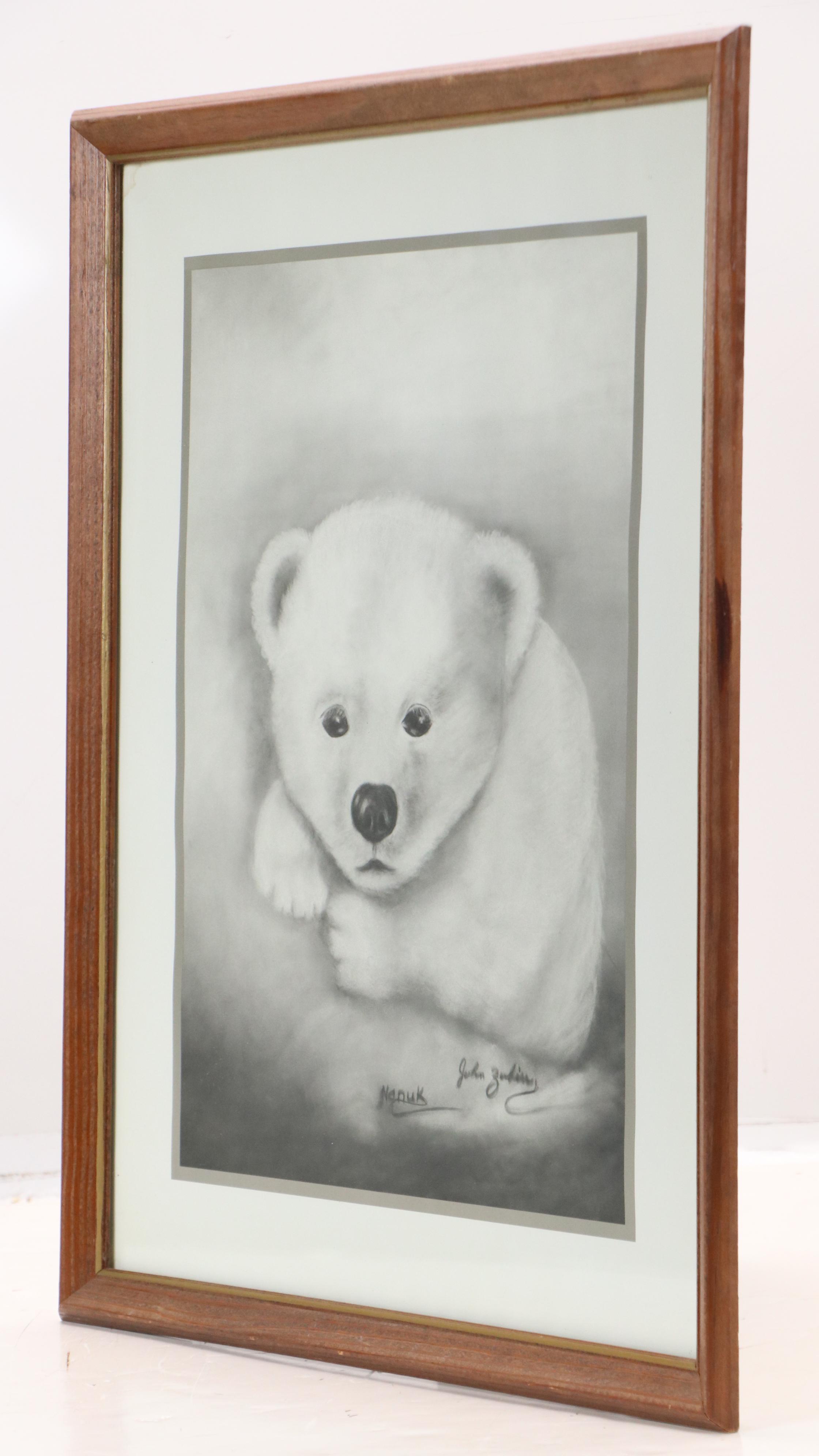Polar Bear Cub Offset Lithograph "Nanuk," Late 20th C.