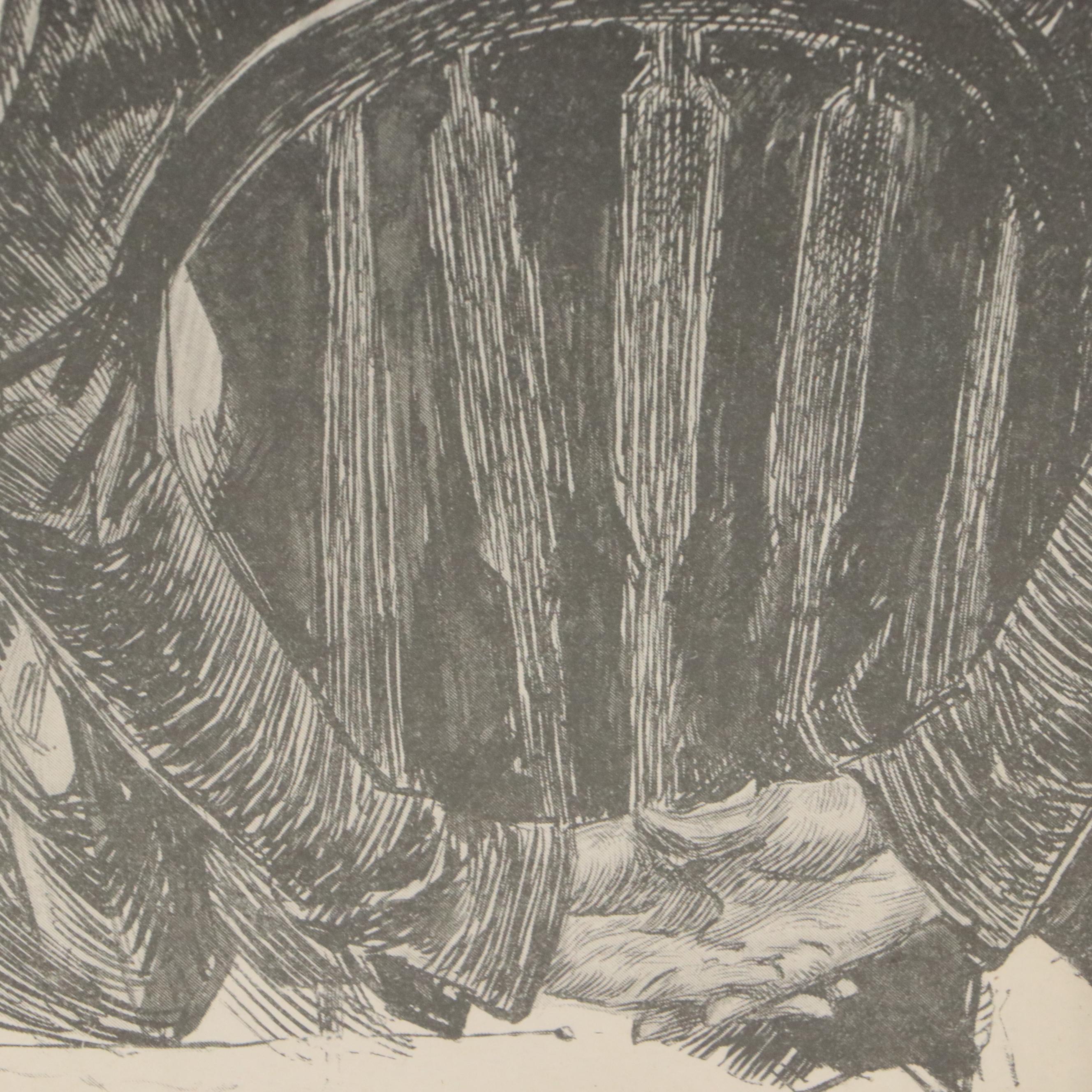 After Charles Dana Gibson Lithograph and Halftone Print, Mid to Late 20th C.