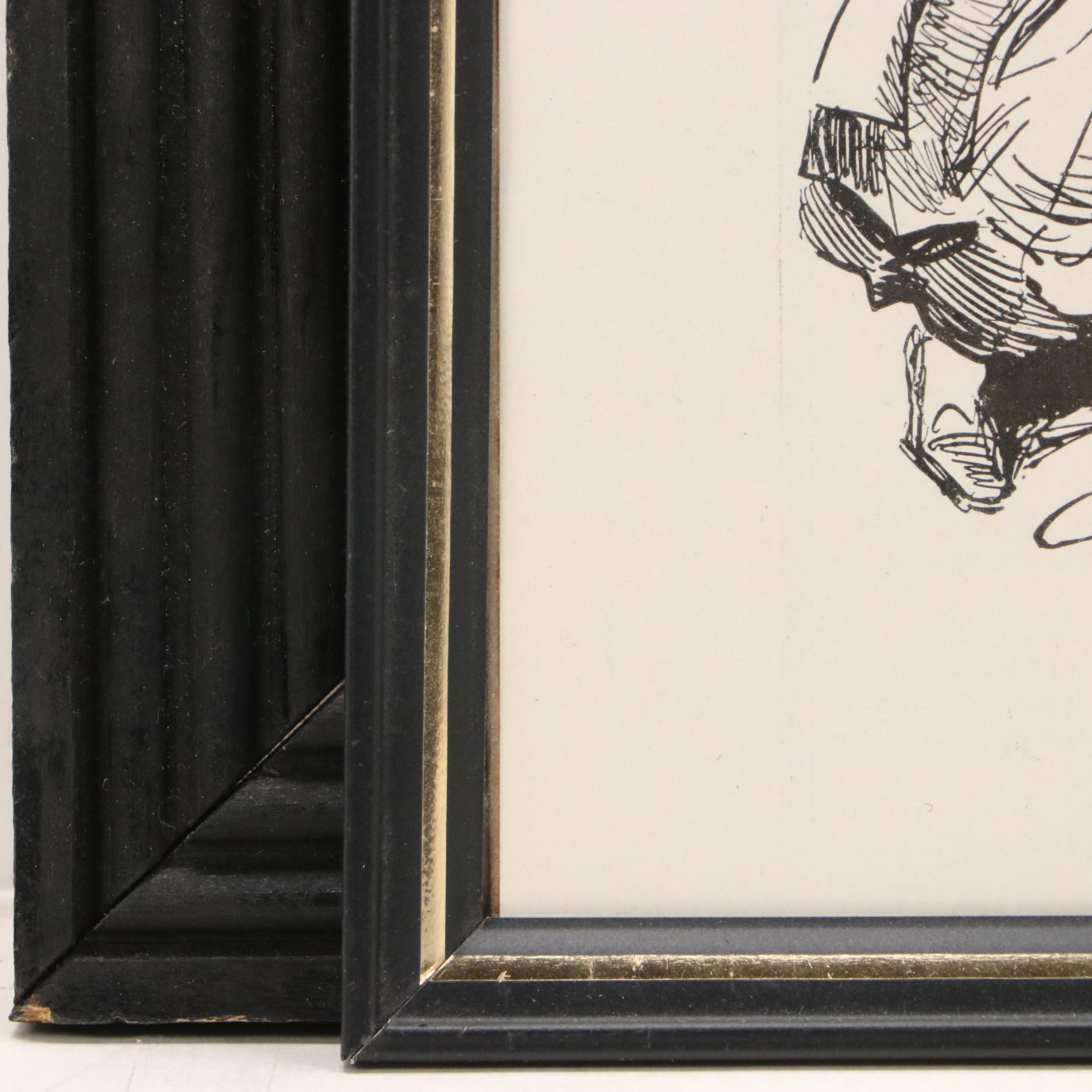 After Charles Dana Gibson Lithograph and Halftone Print, Mid to Late 20th C.