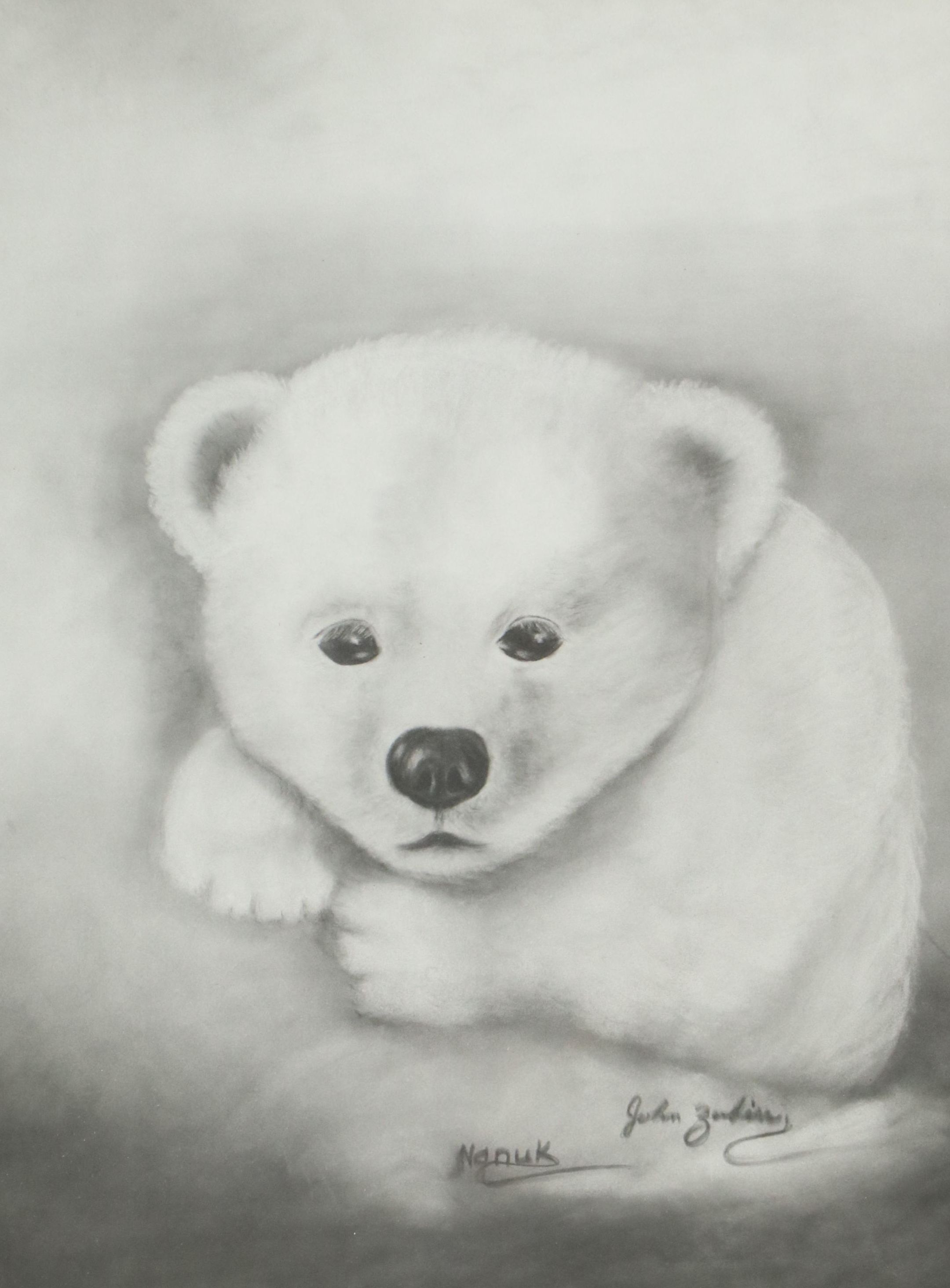 Polar Bear Cub Offset Lithograph "Nanuk," Late 20th C.