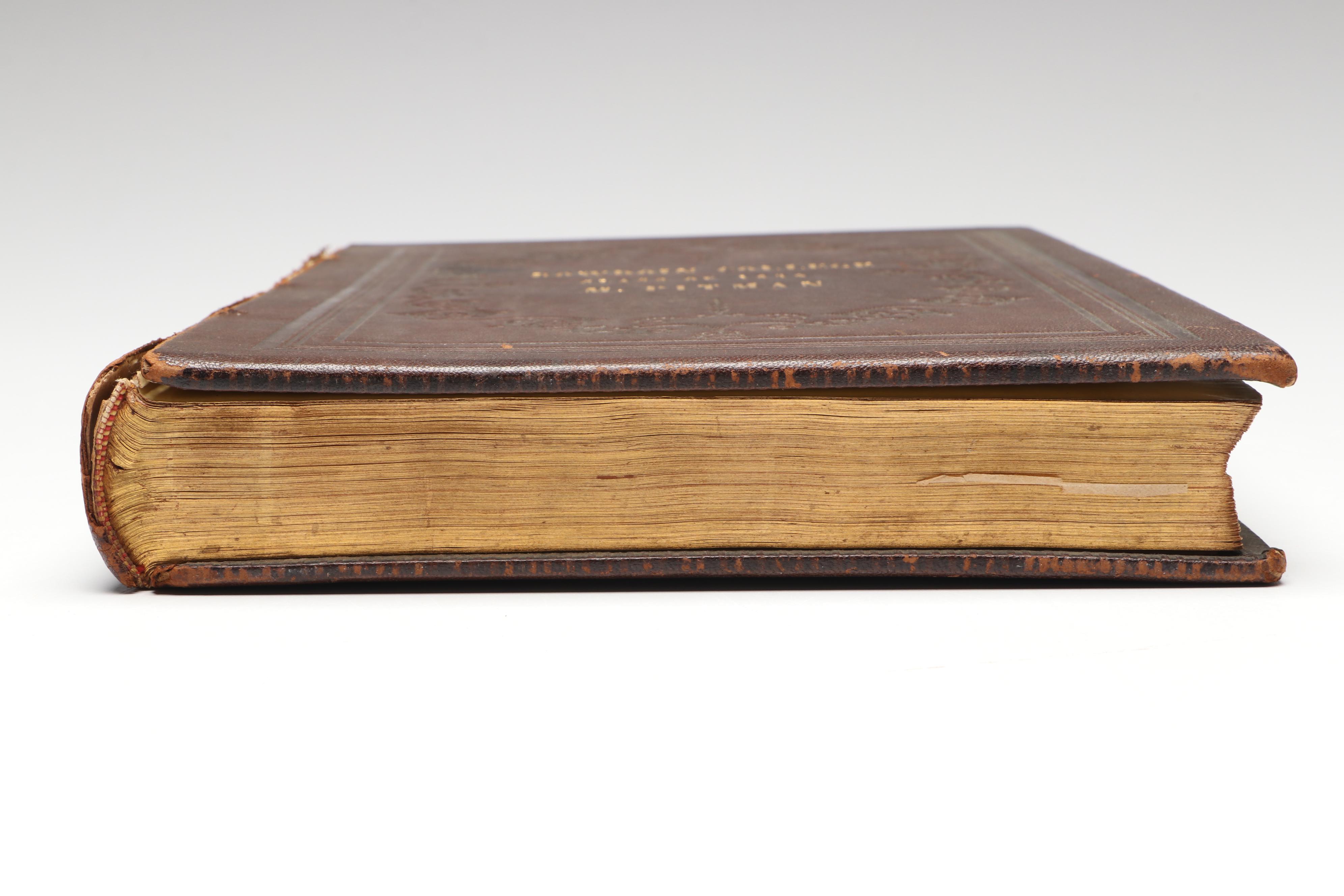 Bowdoin College Class of 1859 Embossed Leather Notebook