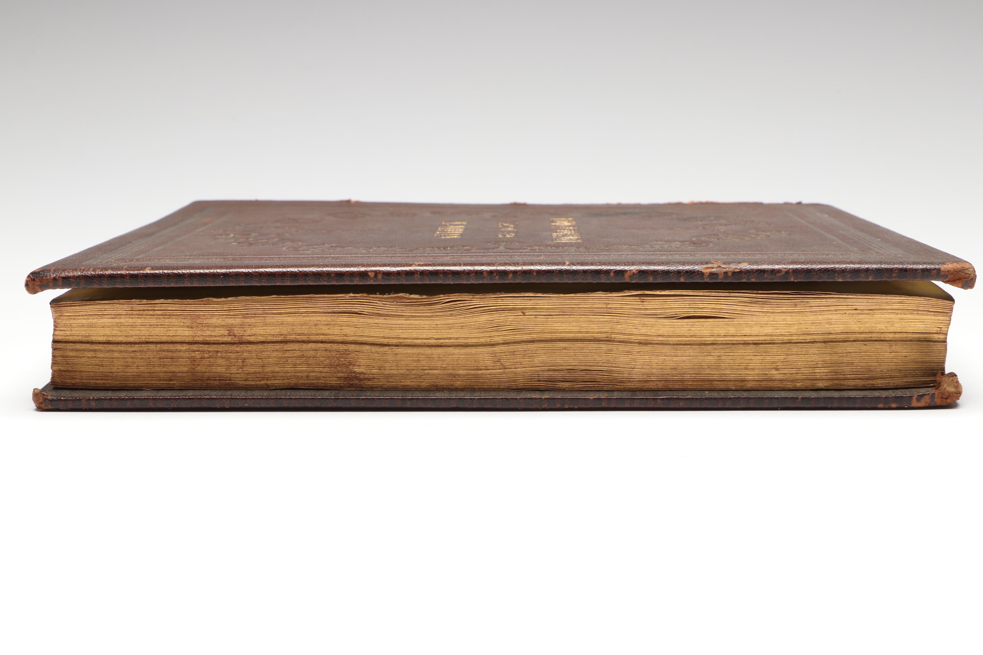 Bowdoin College Class of 1859 Embossed Leather Notebook