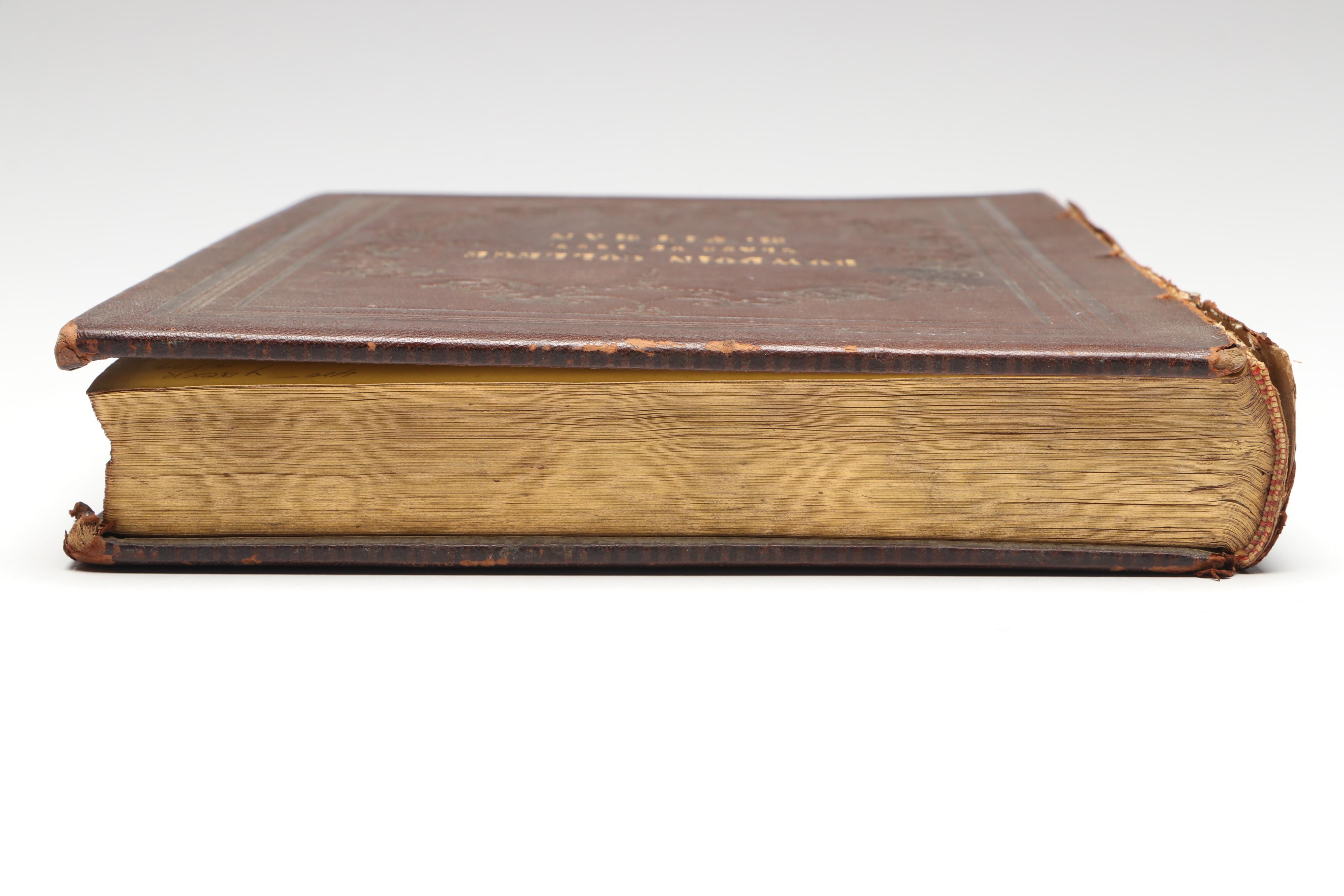 Bowdoin College Class of 1859 Embossed Leather Notebook