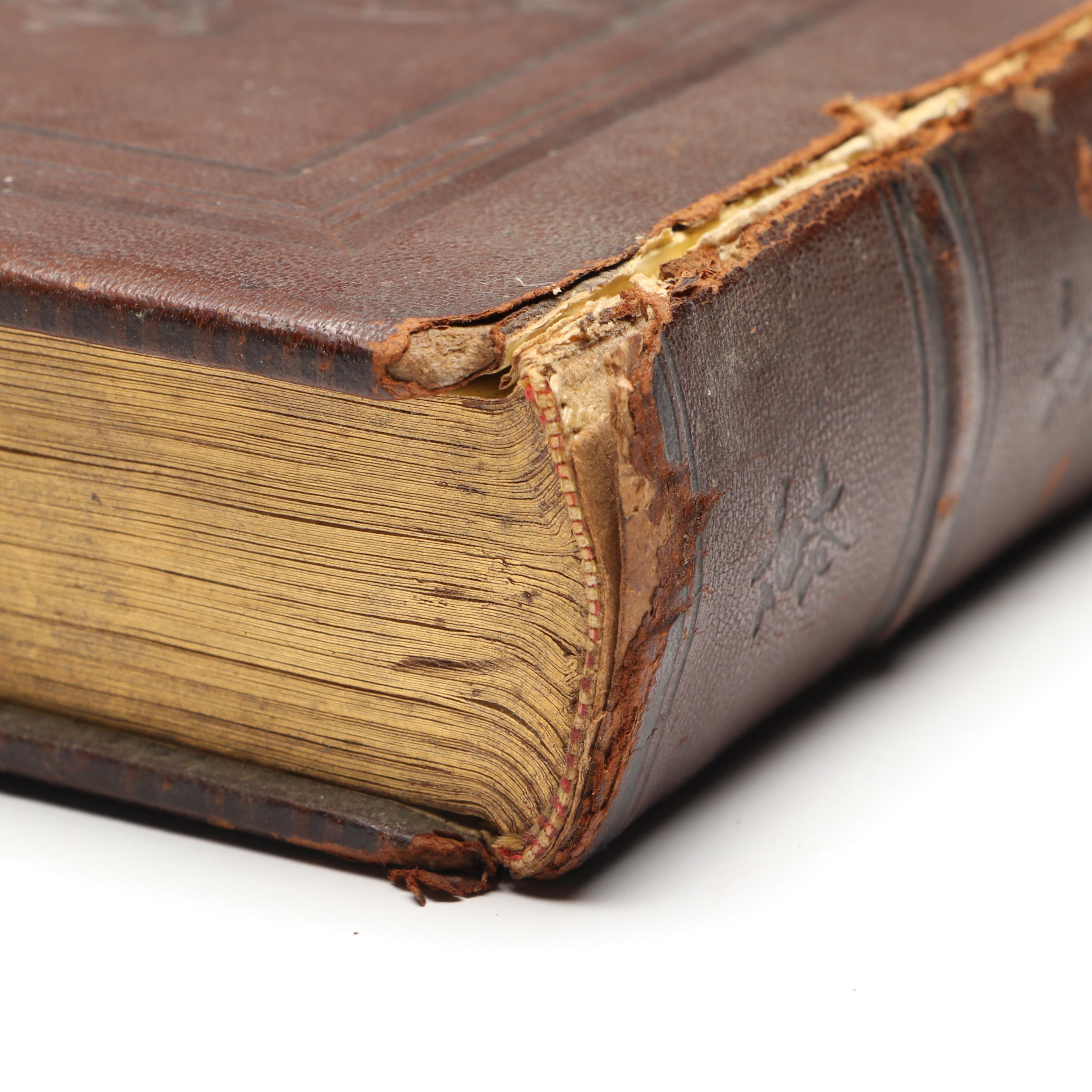 Bowdoin College Class of 1859 Embossed Leather Notebook