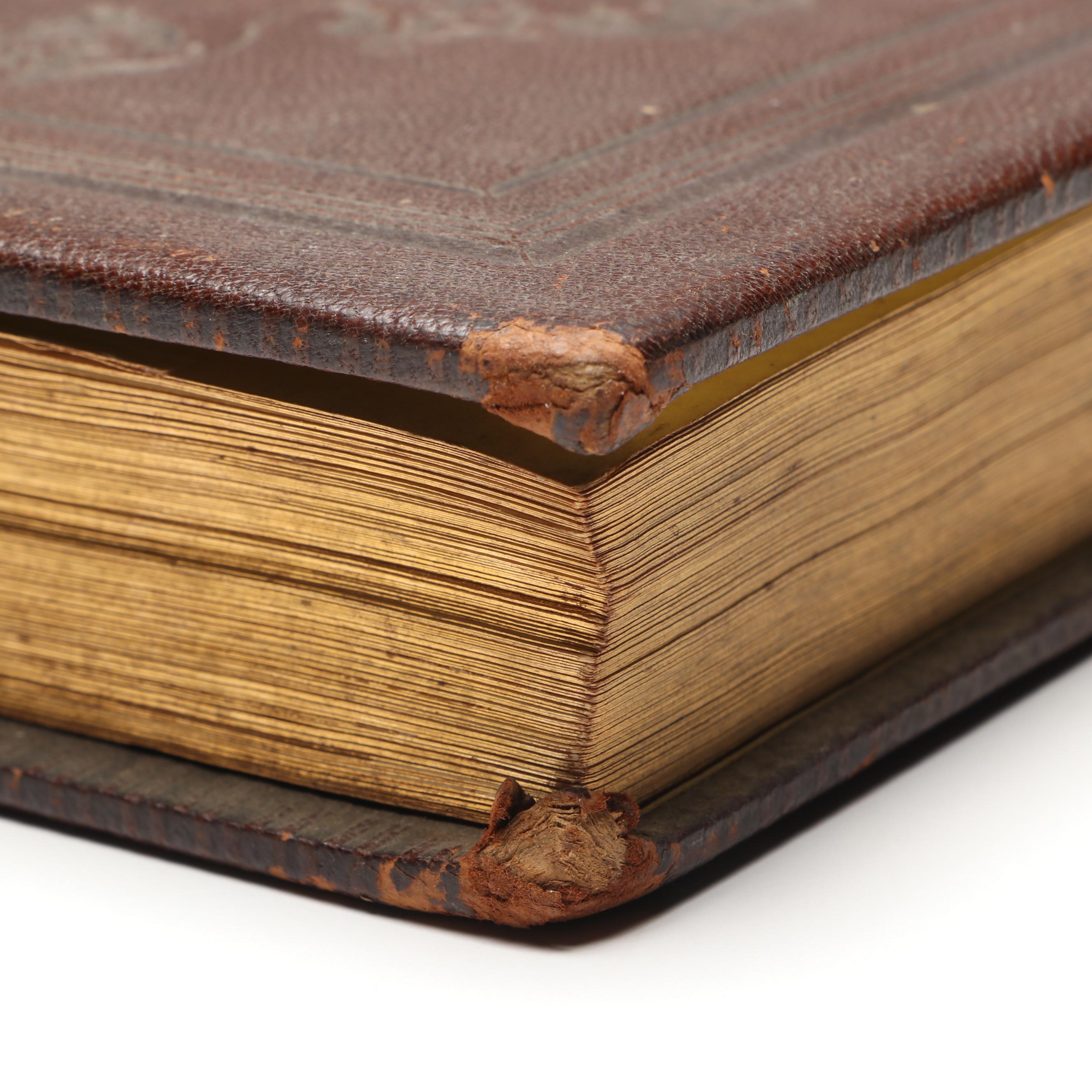 Bowdoin College Class of 1859 Embossed Leather Notebook