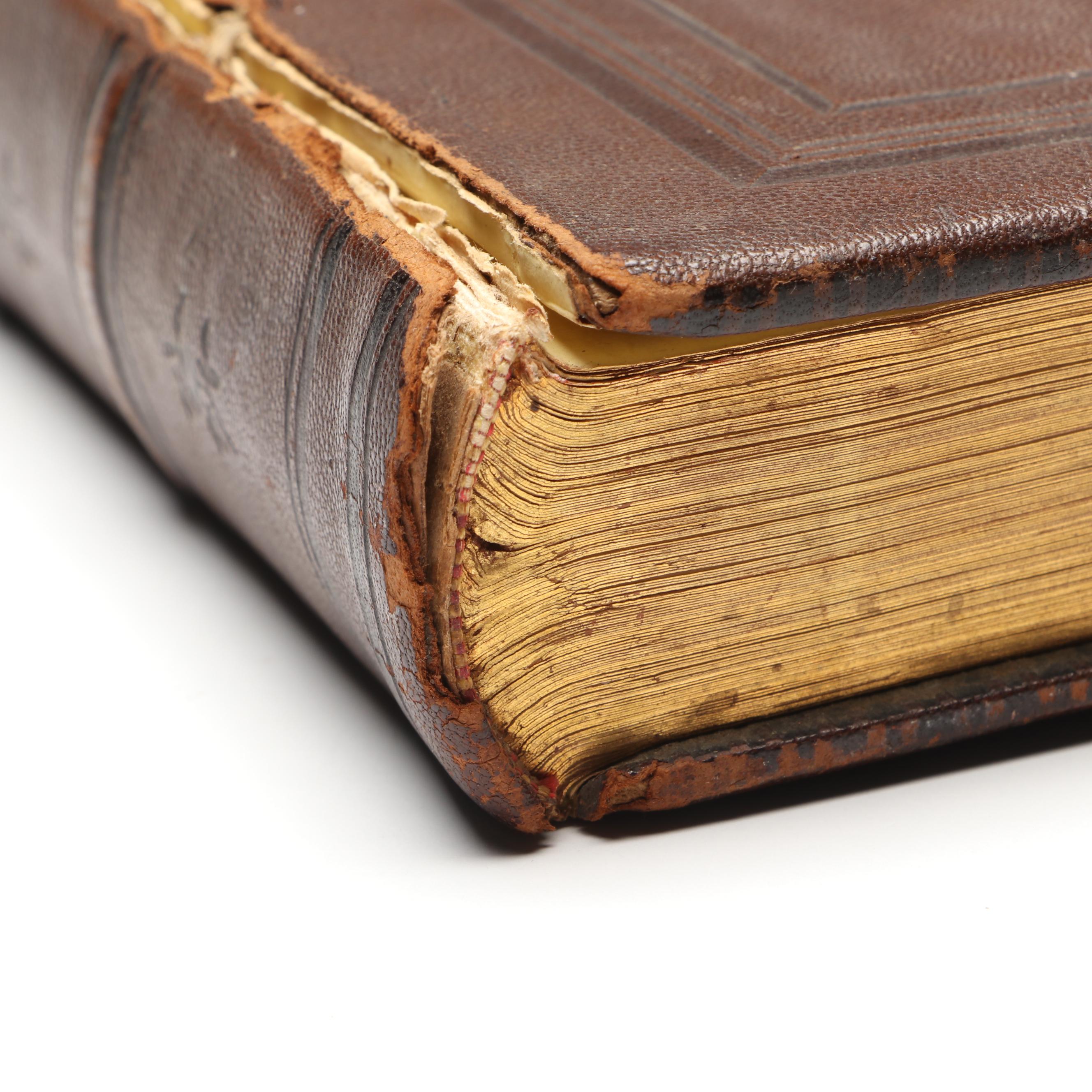 Bowdoin College Class of 1859 Embossed Leather Notebook