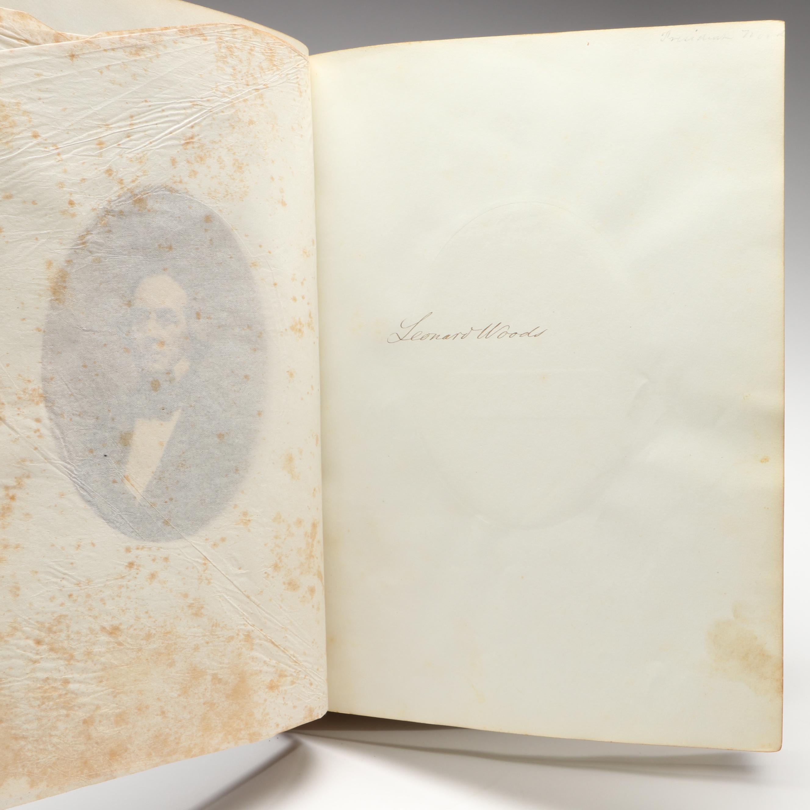 Bowdoin College Class of 1859 Embossed Leather Notebook