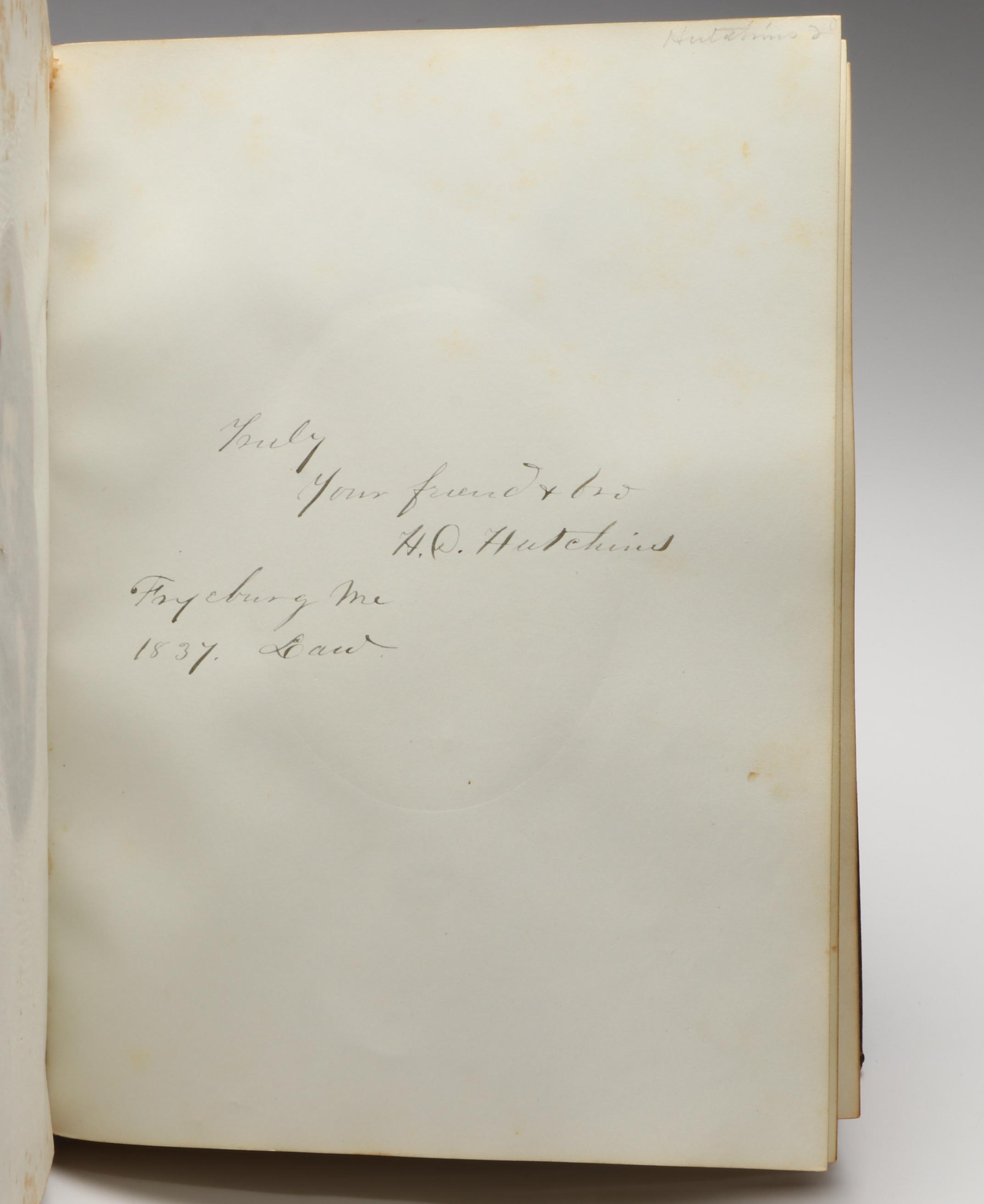 Bowdoin College Class of 1859 Embossed Leather Notebook