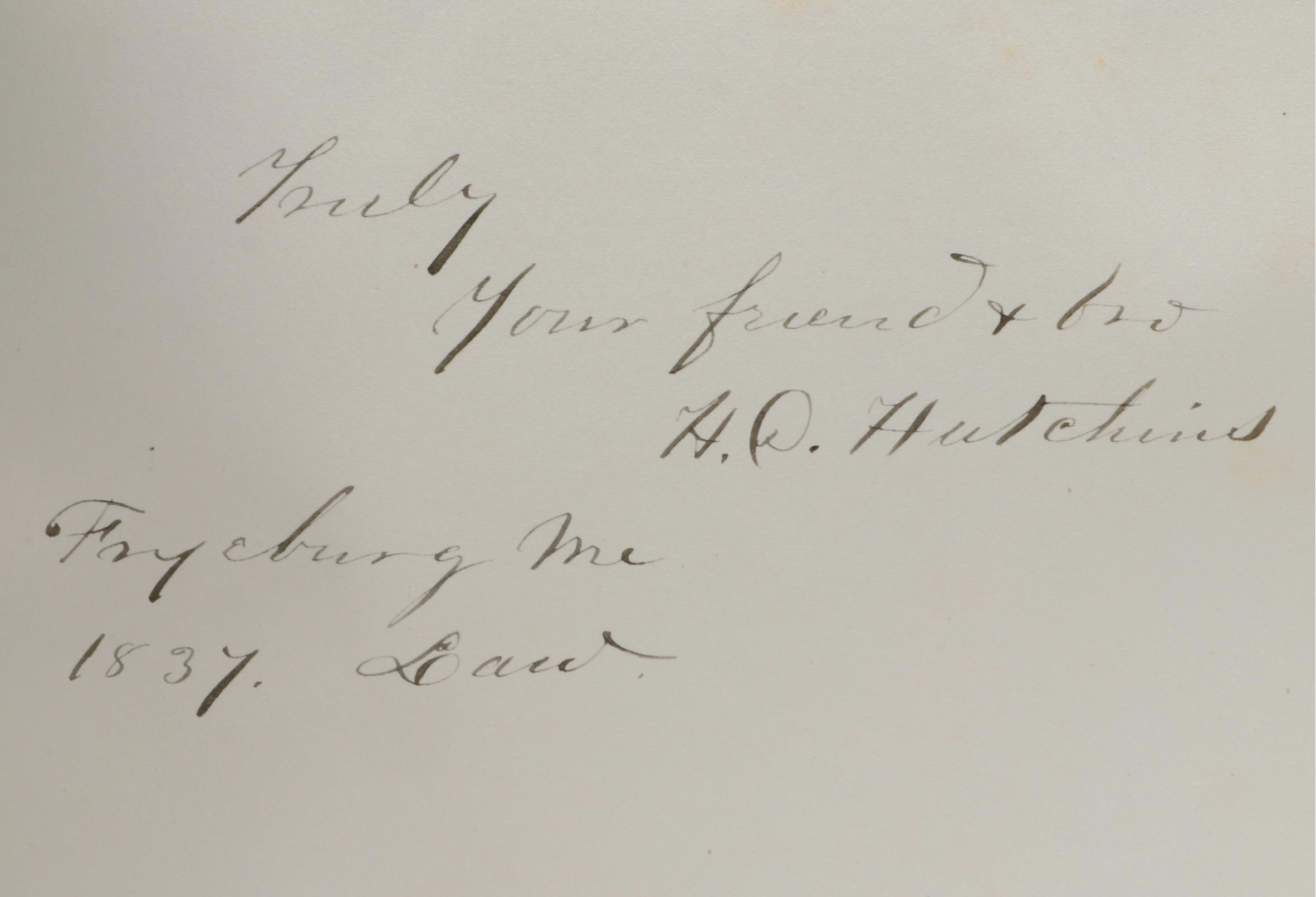 Bowdoin College Class of 1859 Embossed Leather Notebook