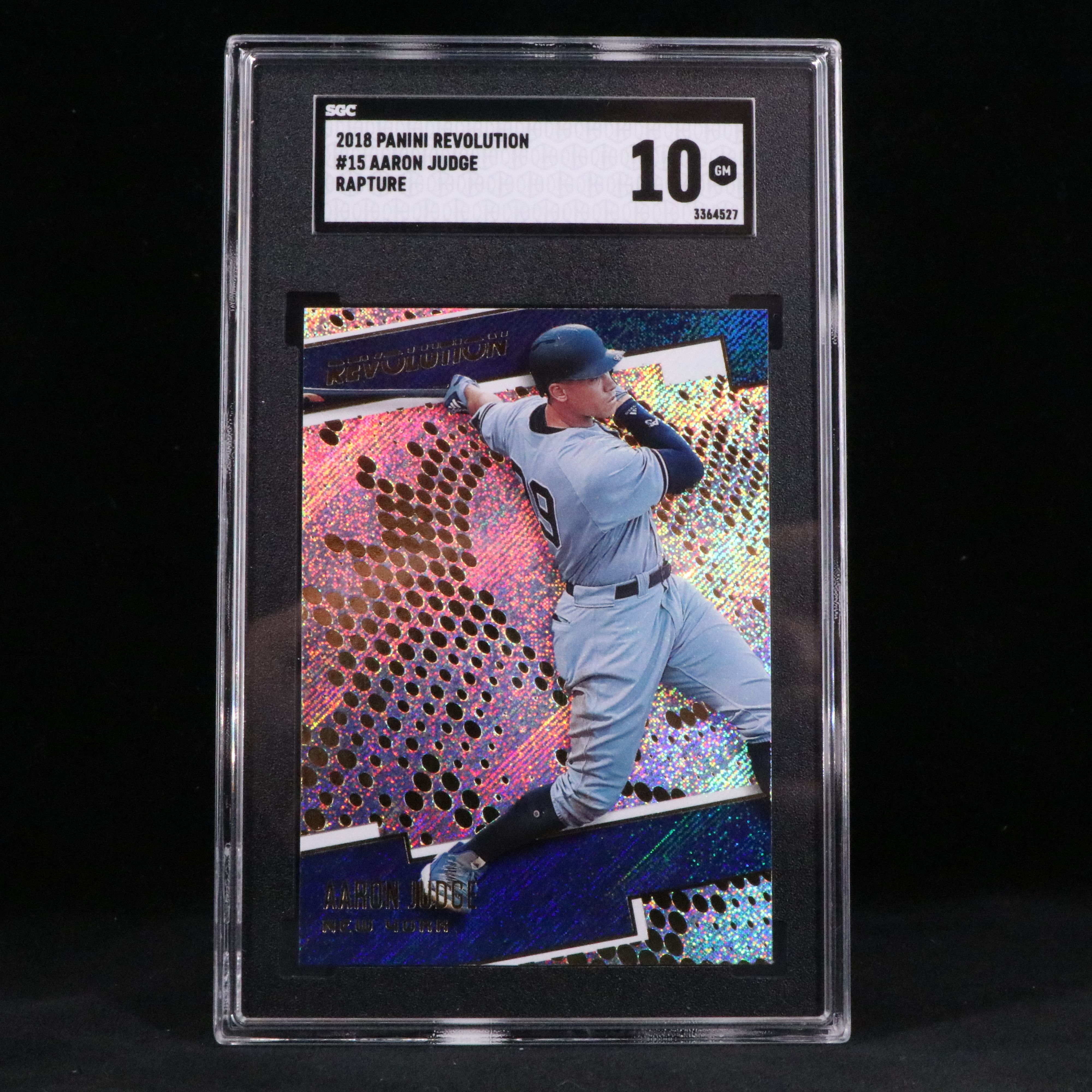 2018 Revolution Aaron Judge Rapture Baseball Card Graded SGC 10