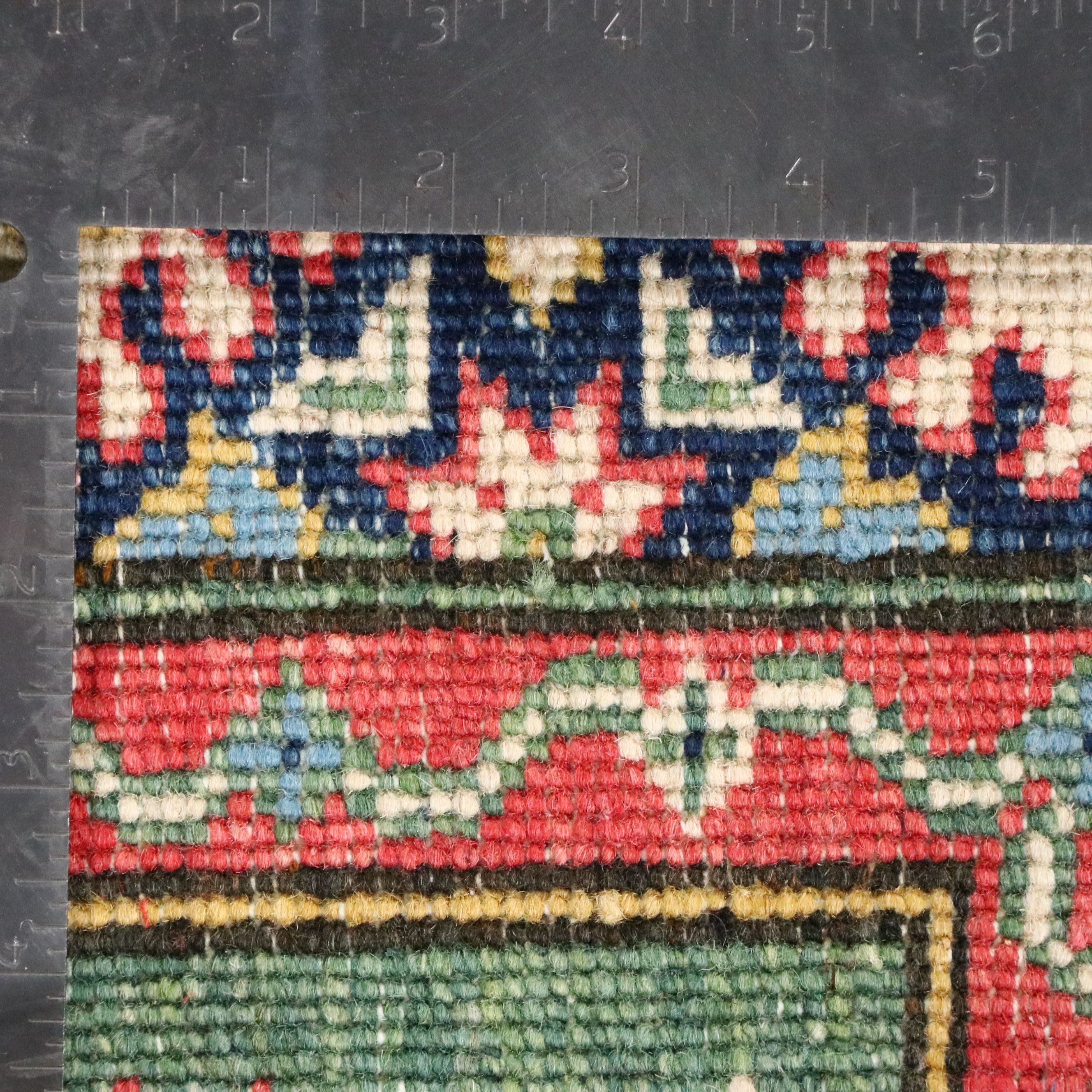 3'4 x 5'1 Hand-Knotted Afghan Kazak Area Rug