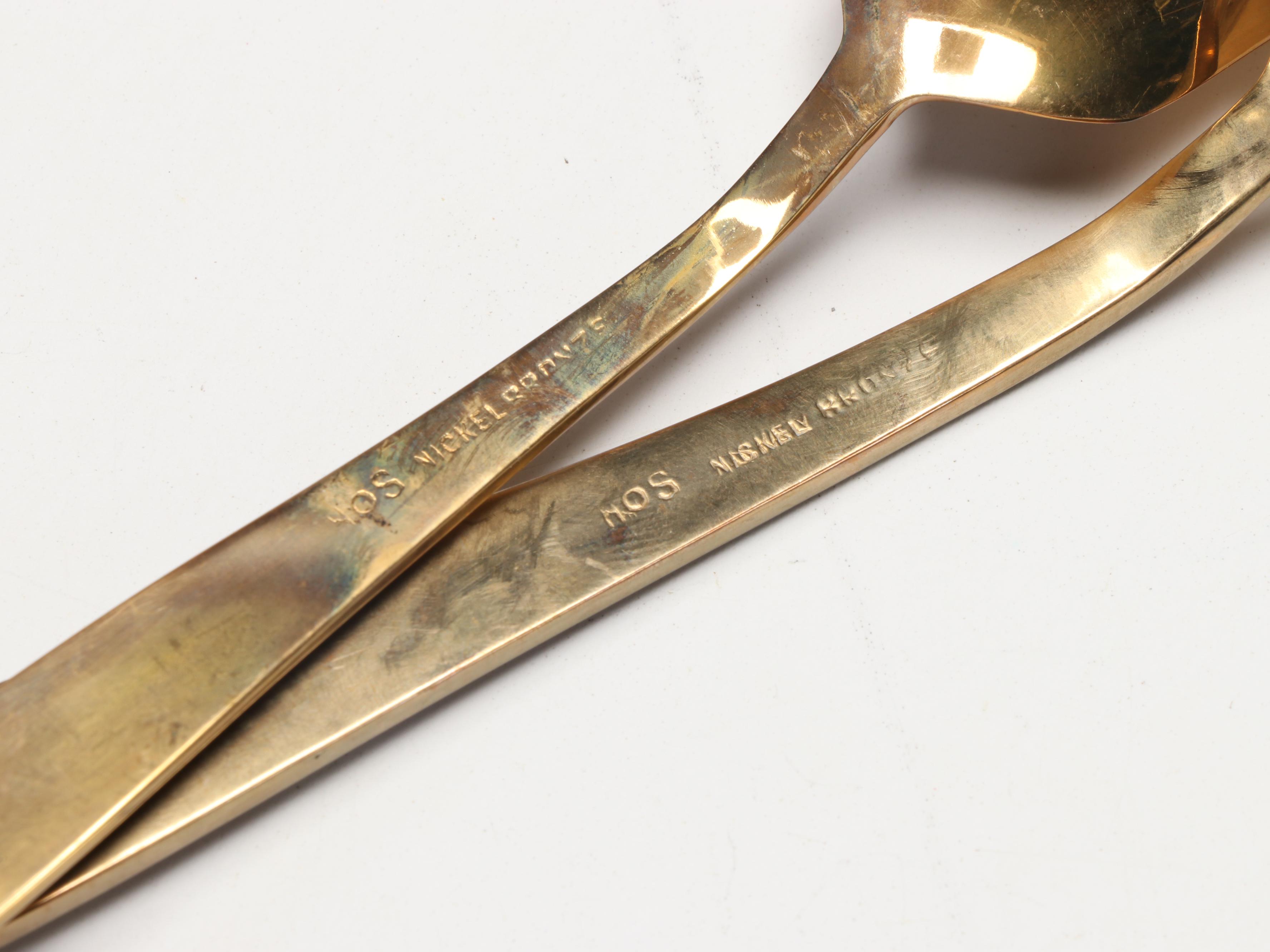 Hos Kitchenware Nickel Bronze Serving Utensils and Flatware