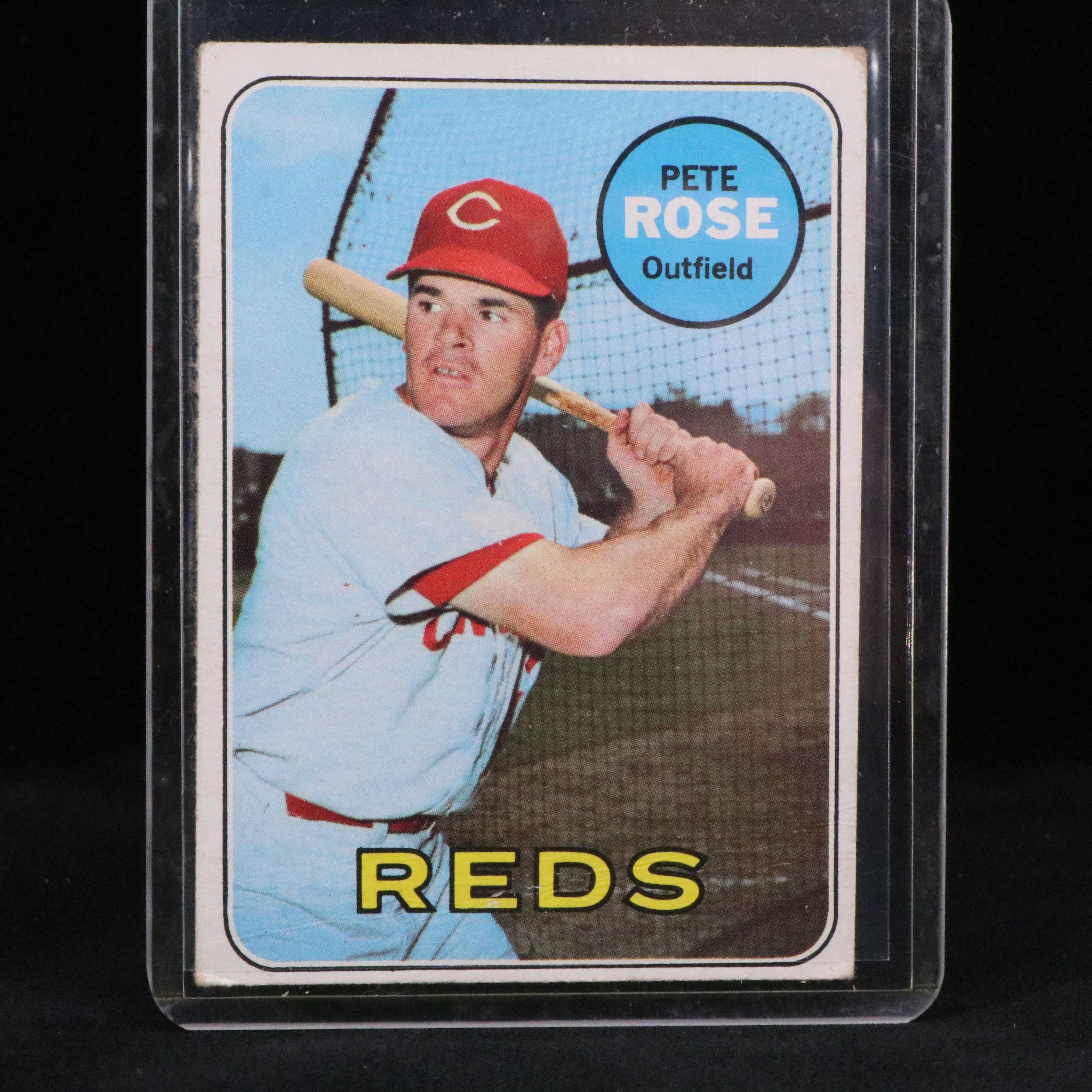 1969 Topps Pete Rose Cincinnati Reds Baseball Card