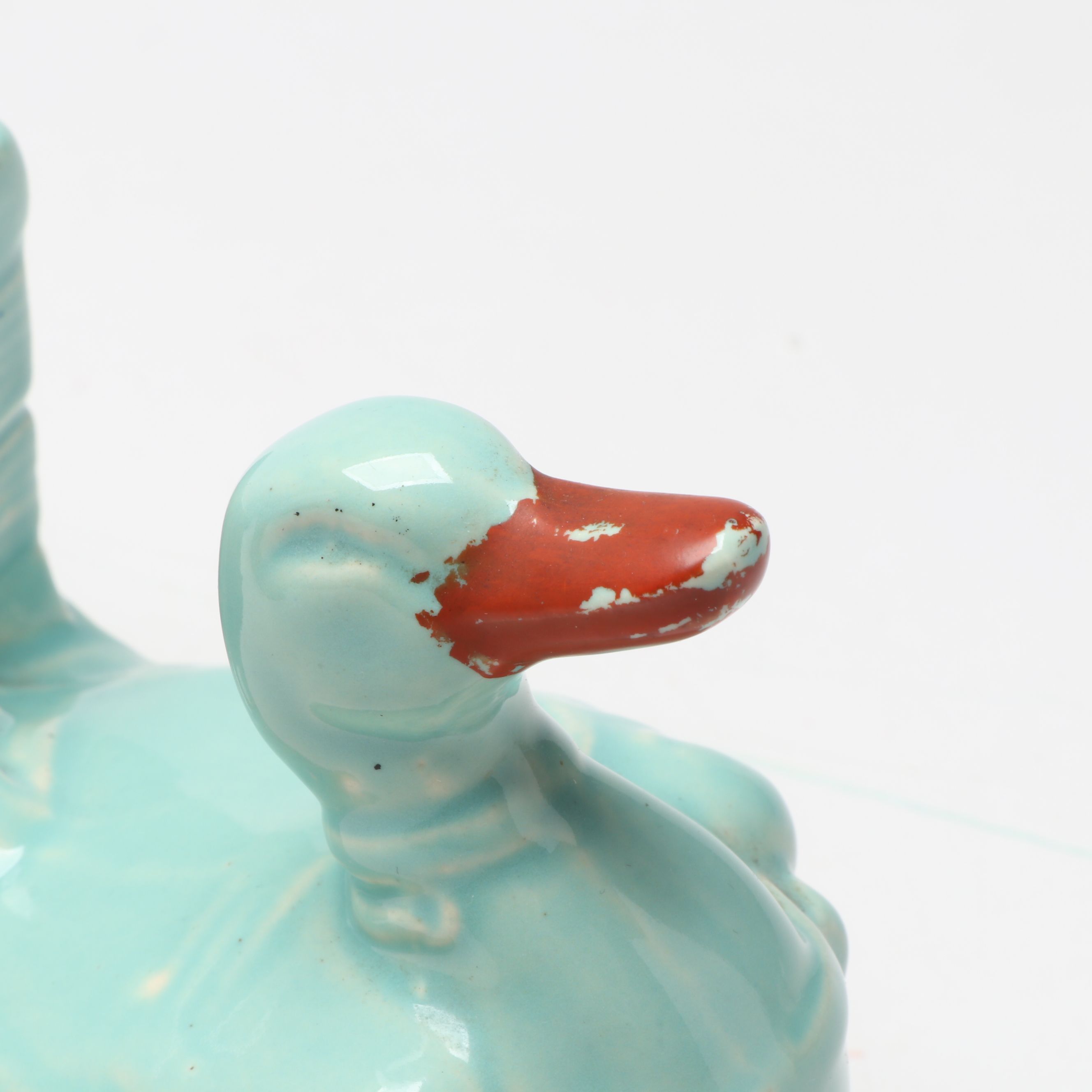 McCoy Pottery Floral Vase with Butterfly and Other Blue Ceramic planters