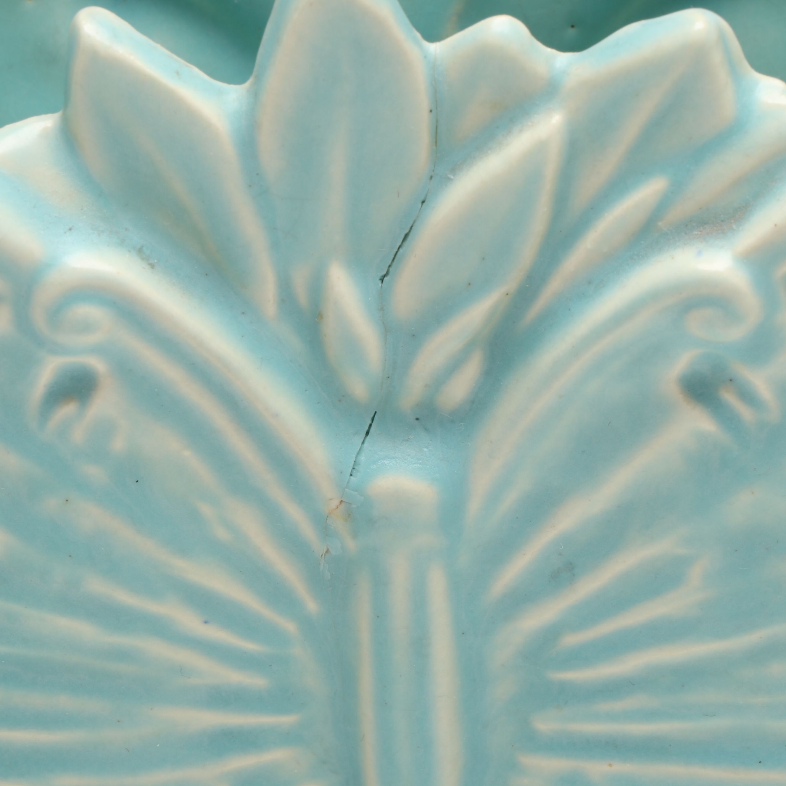 McCoy Pottery Floral Vase with Butterfly and Other Blue Ceramic planters