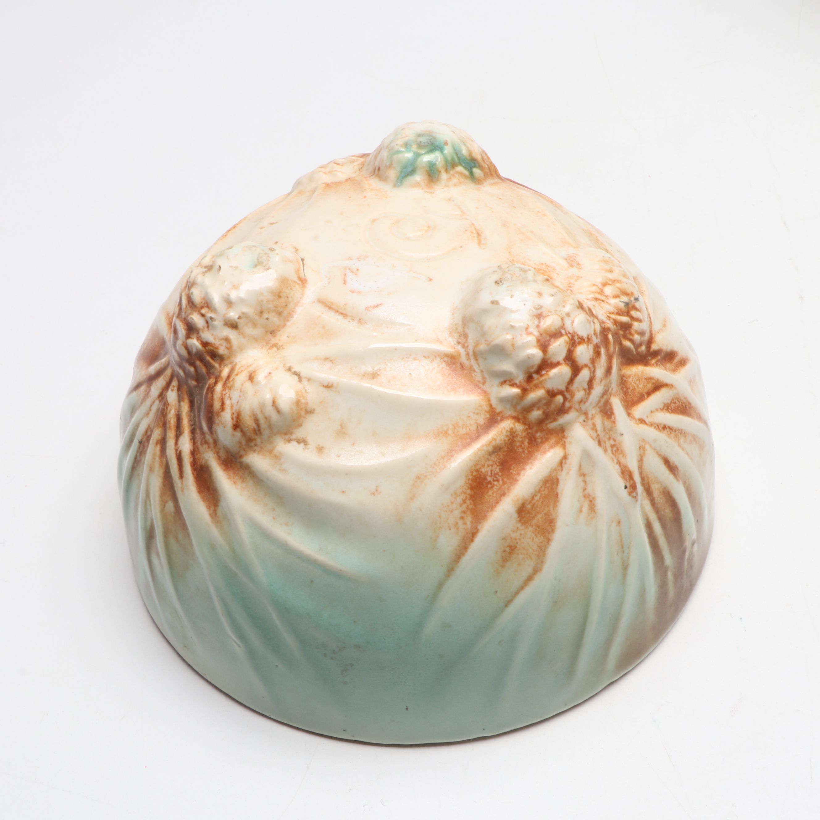 Pair of McCoy Pottery "Rustic Line" Planters with More Ceramic Décor