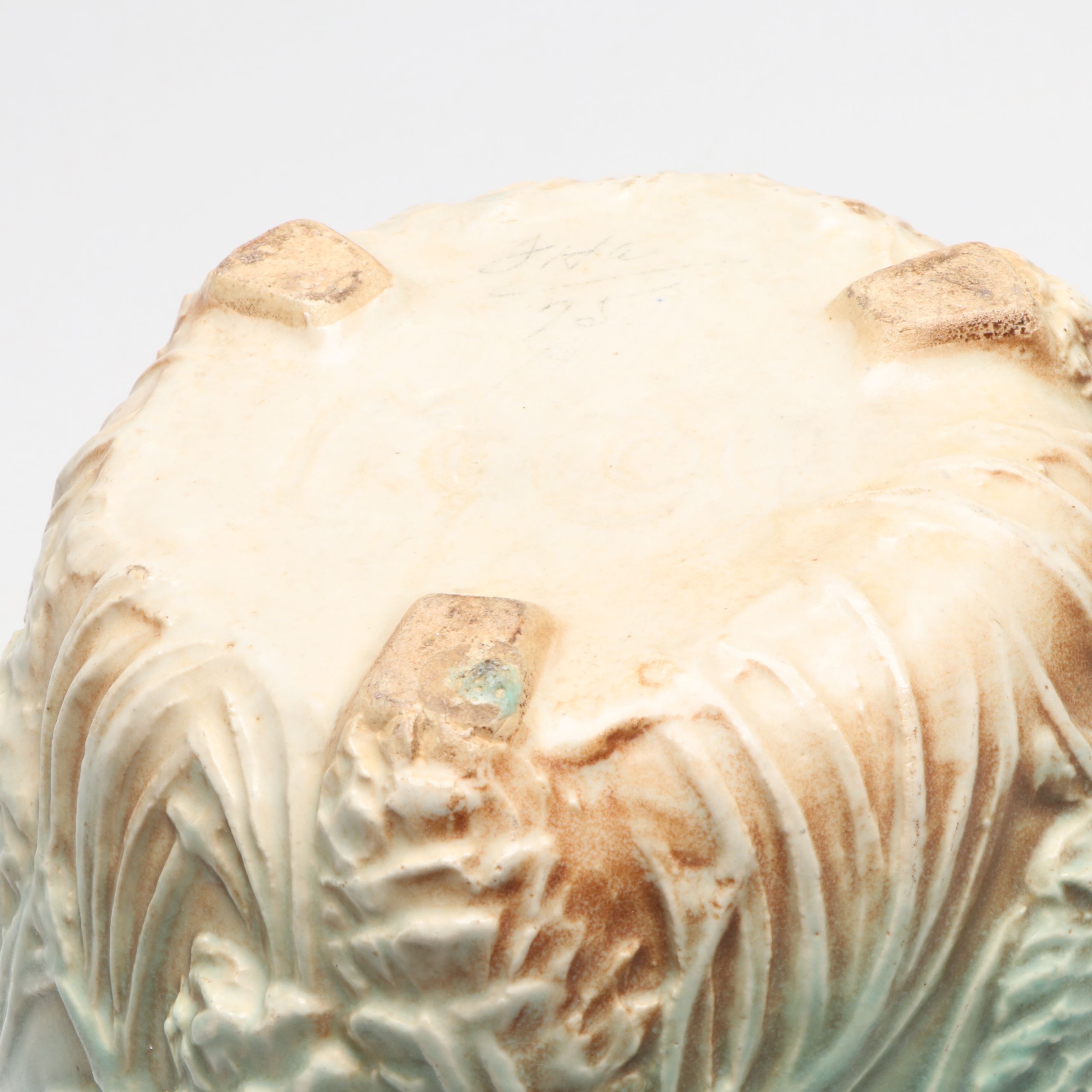 Pair of McCoy Pottery "Rustic Line" Planters with More Ceramic Décor