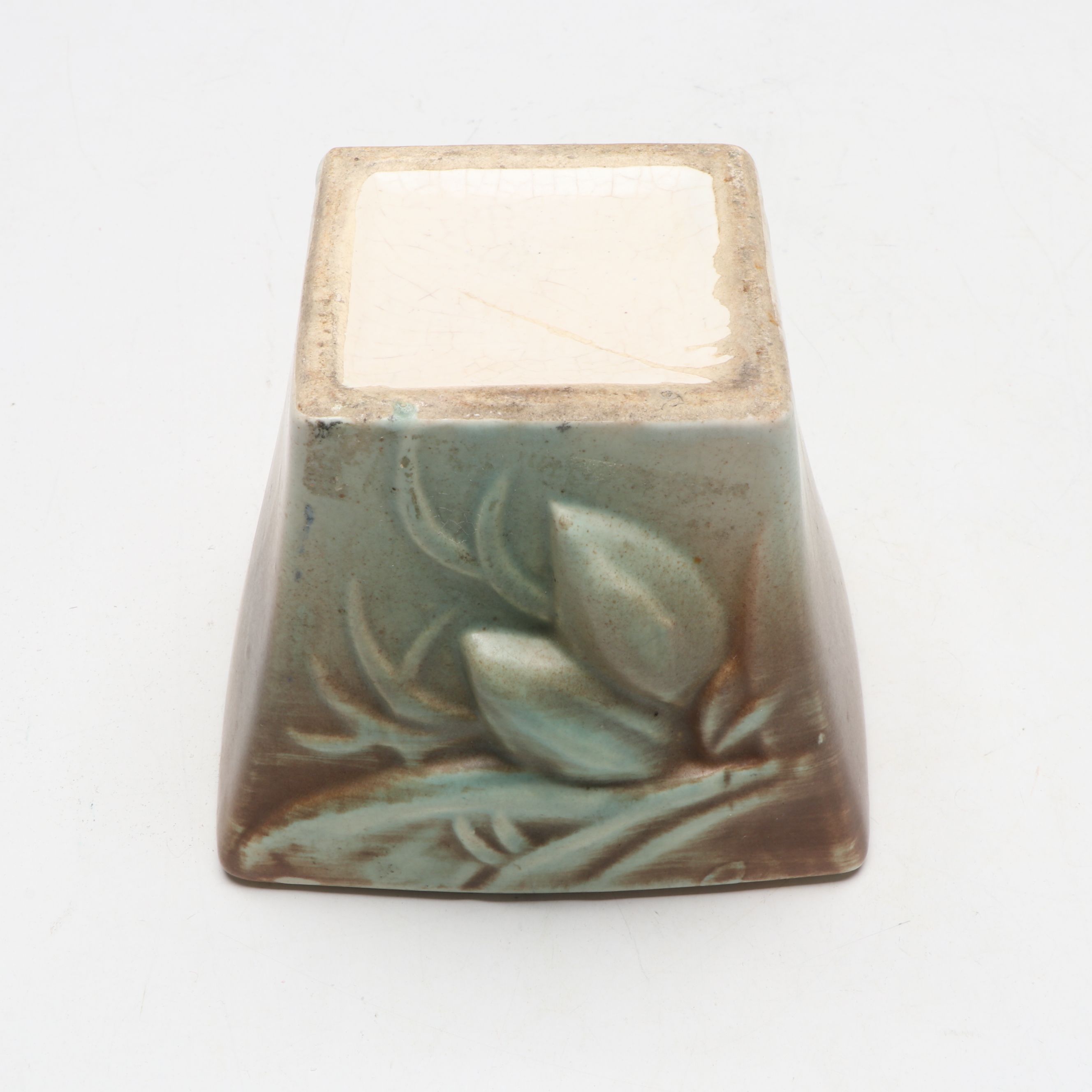 Pair of McCoy Pottery "Rustic Line" Planters with More Ceramic Décor