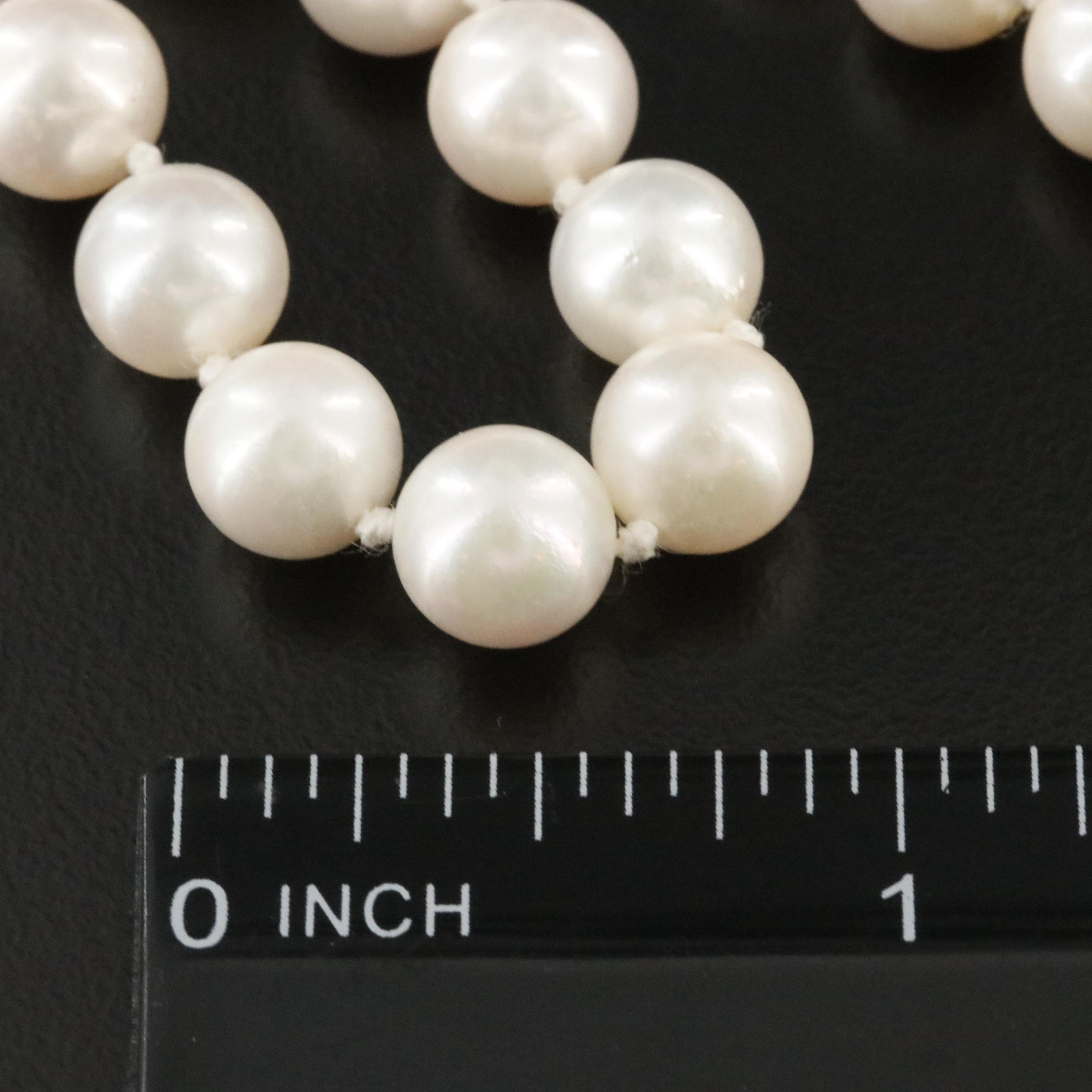 Pearl Necklace with 14K Clasp