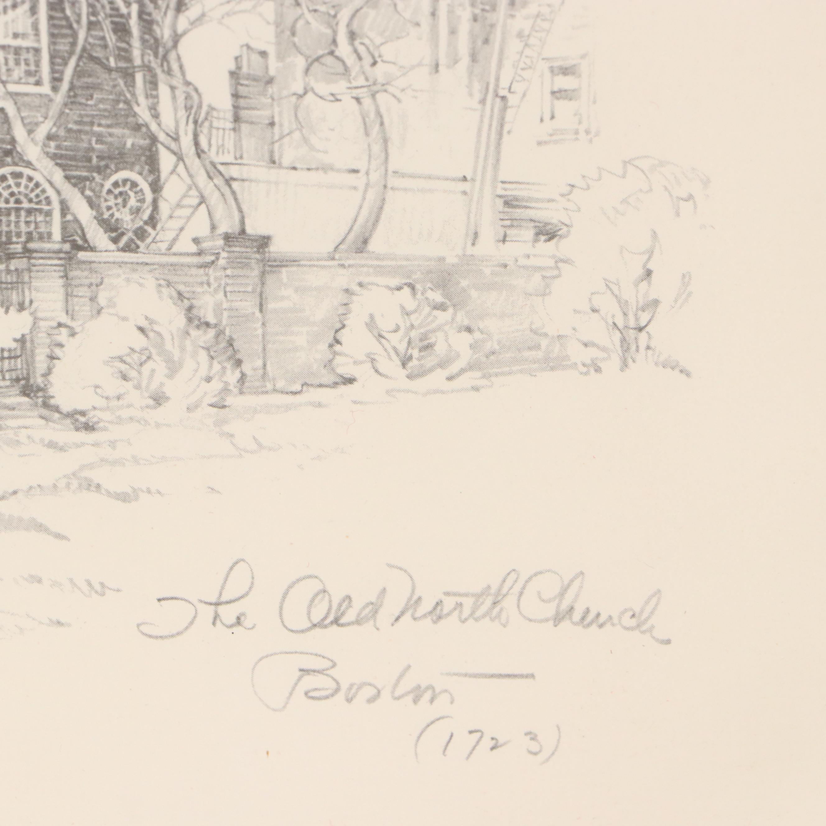 Offset Lithographs of Architecture After Claude Monet and Charles H. Owens