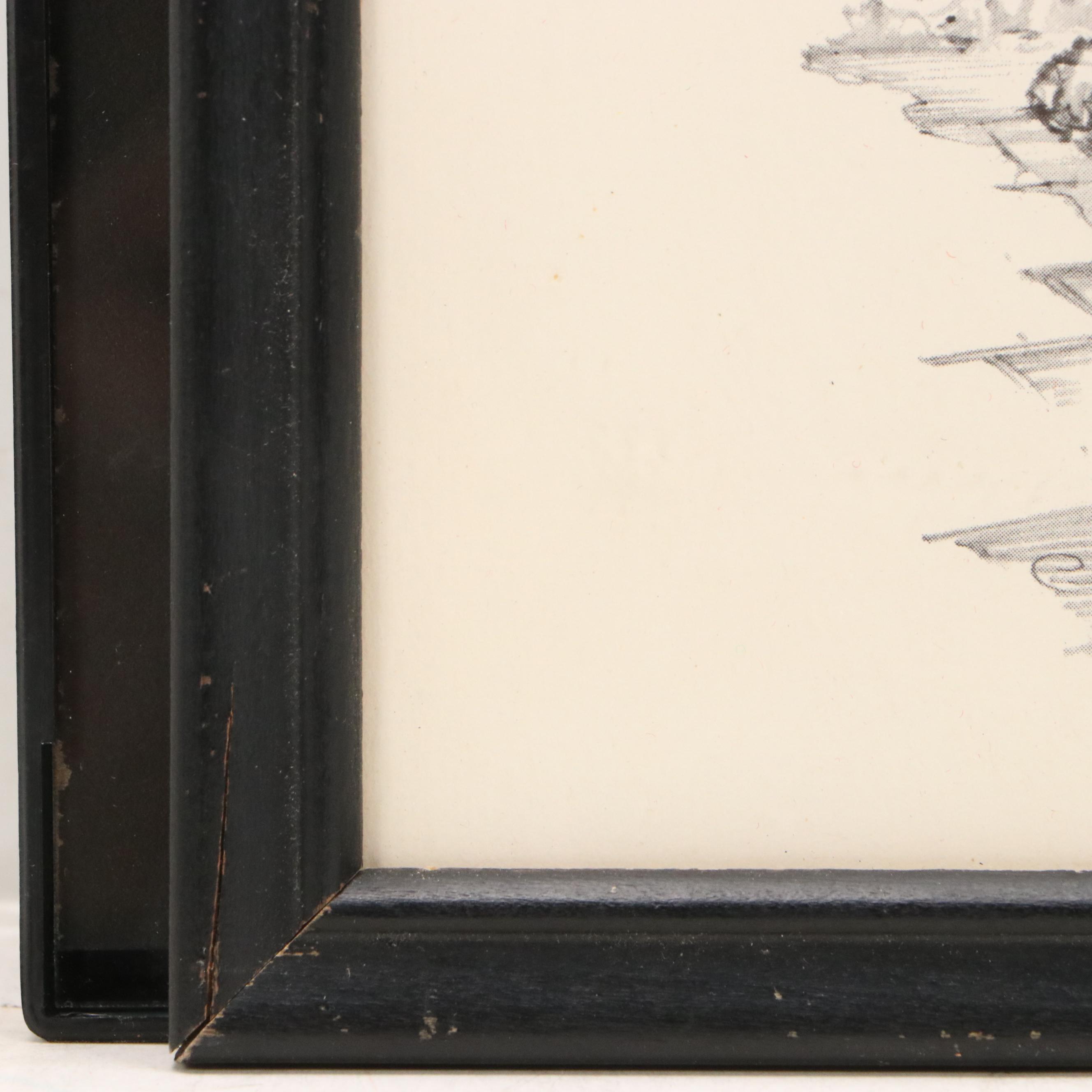 Offset Lithographs of Architecture After Claude Monet and Charles H. Owens