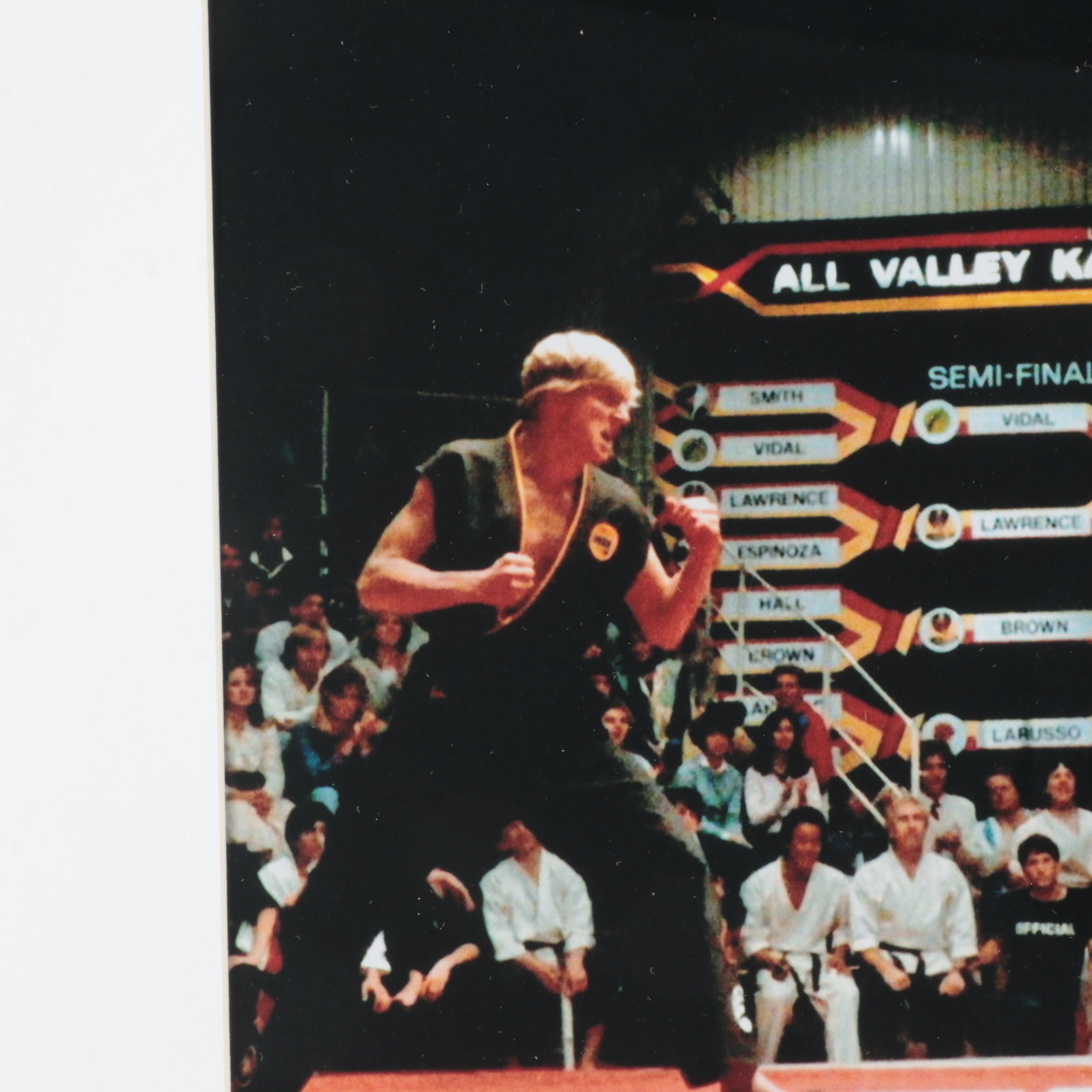 Ralph Macchio Signed “The Karate Kid” Print in Matted Frame, Beckett