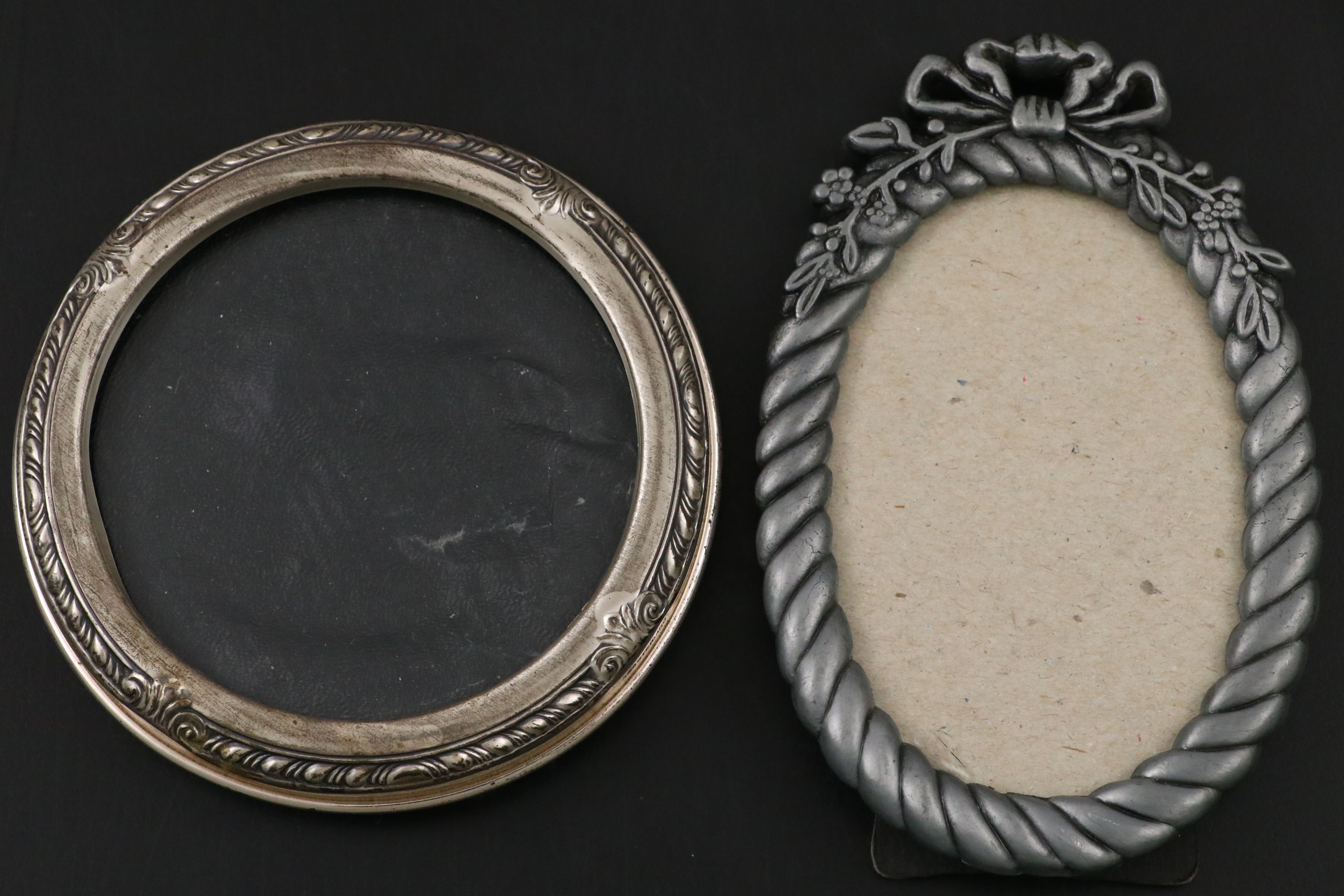 Victorian Style Sterling Silver with Other Frames and Shell-Shaped Dish