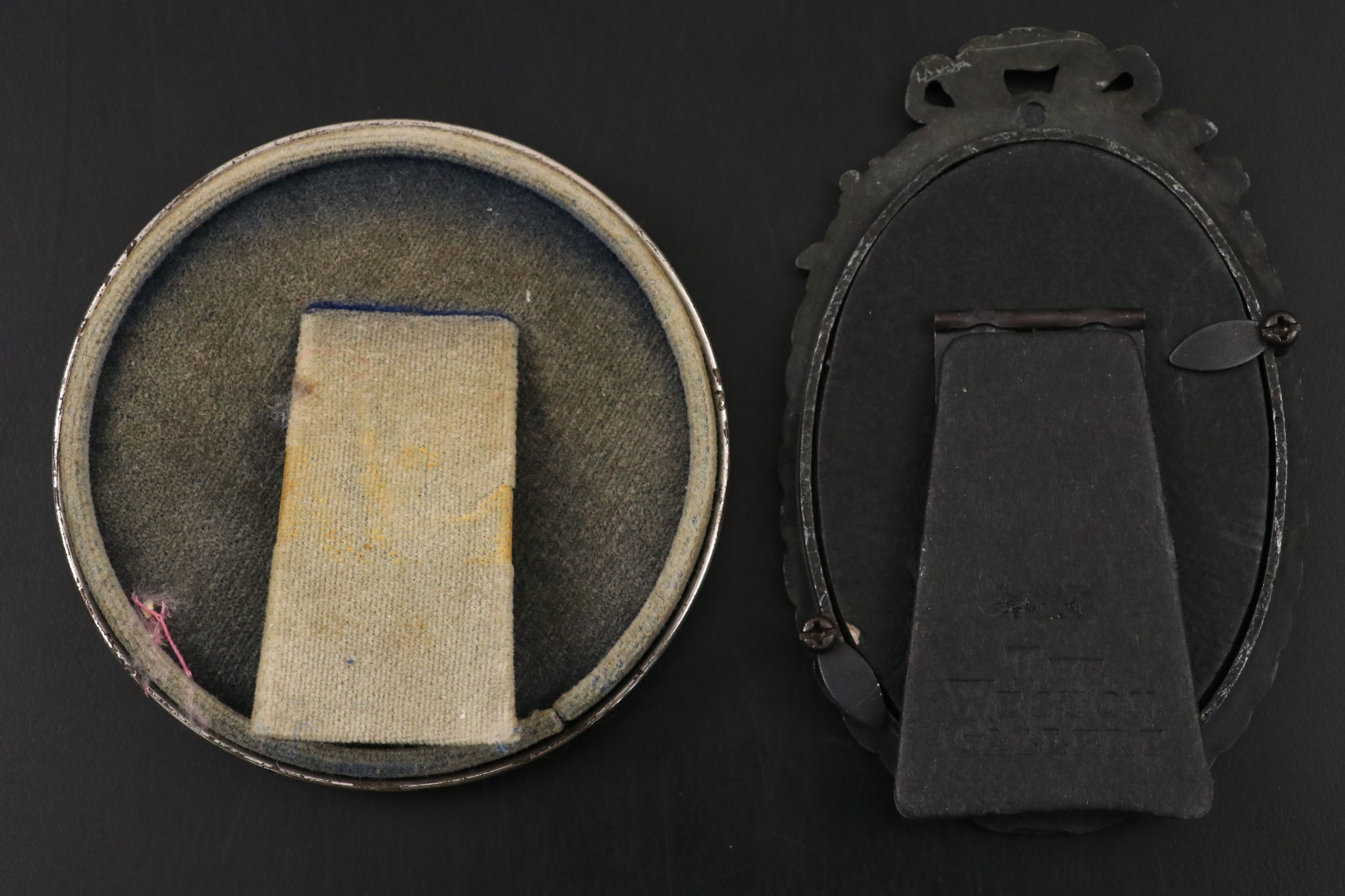 Victorian Style Sterling Silver with Other Frames and Shell-Shaped Dish