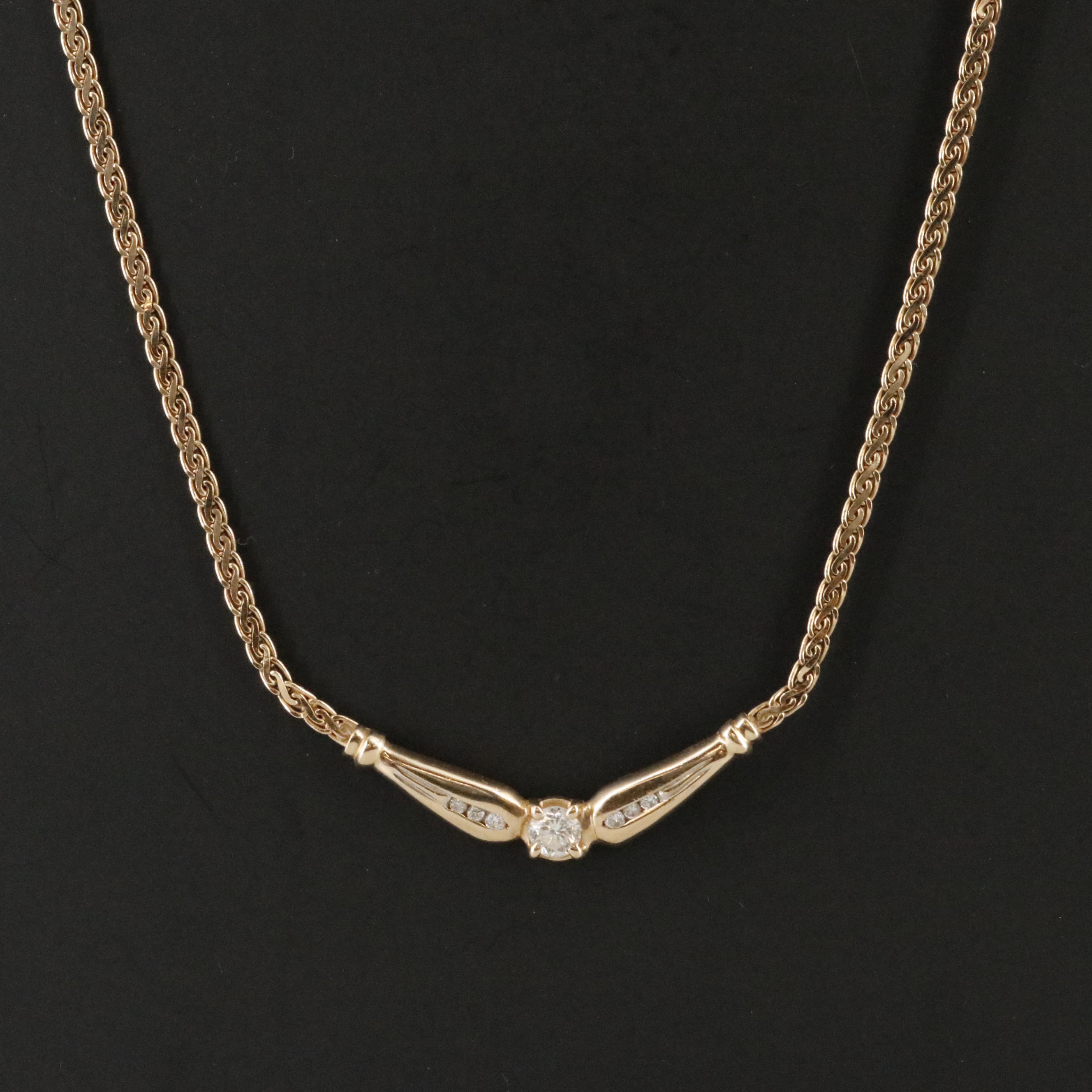 14K 0.54 CTW Diamond Necklace