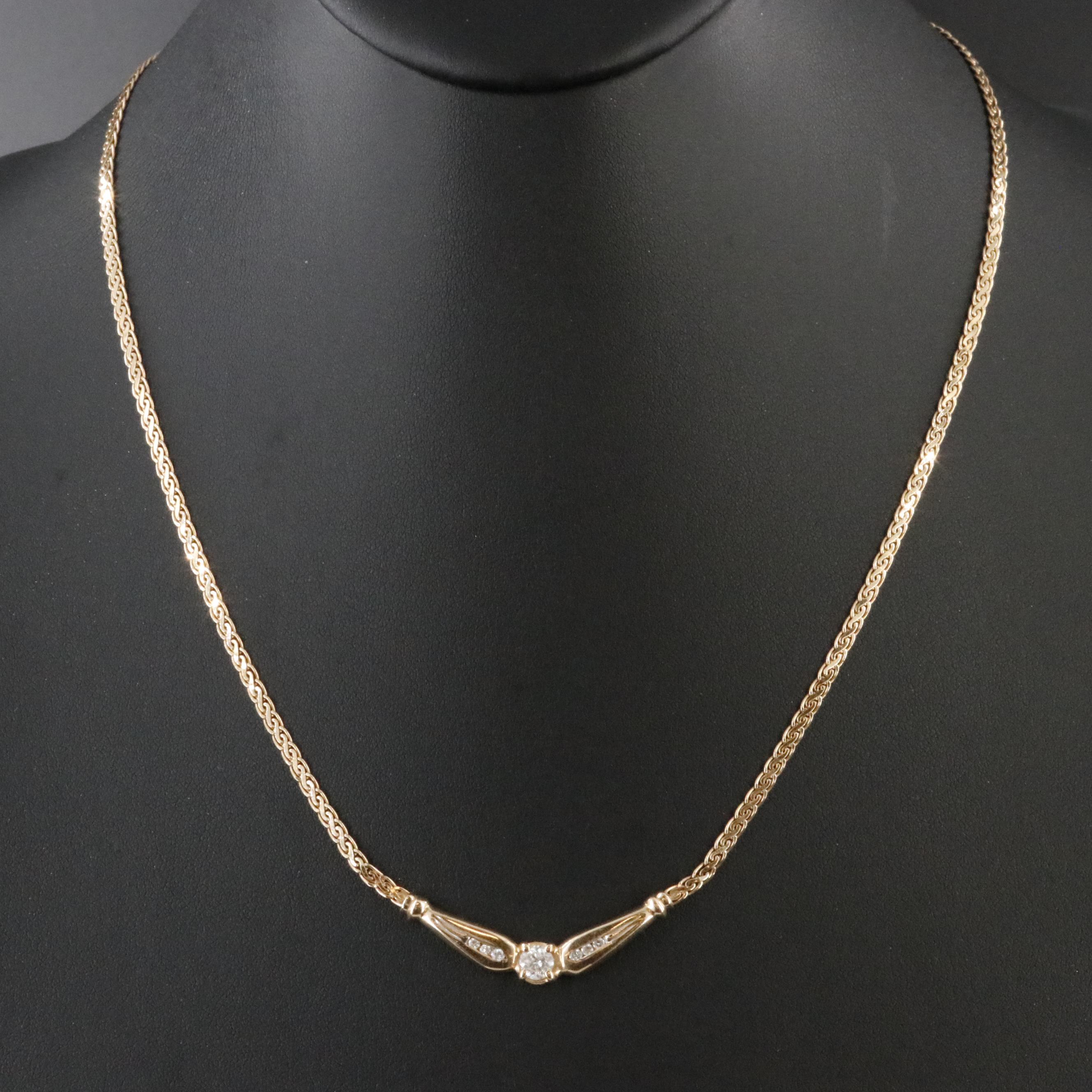 14K 0.54 CTW Diamond Necklace