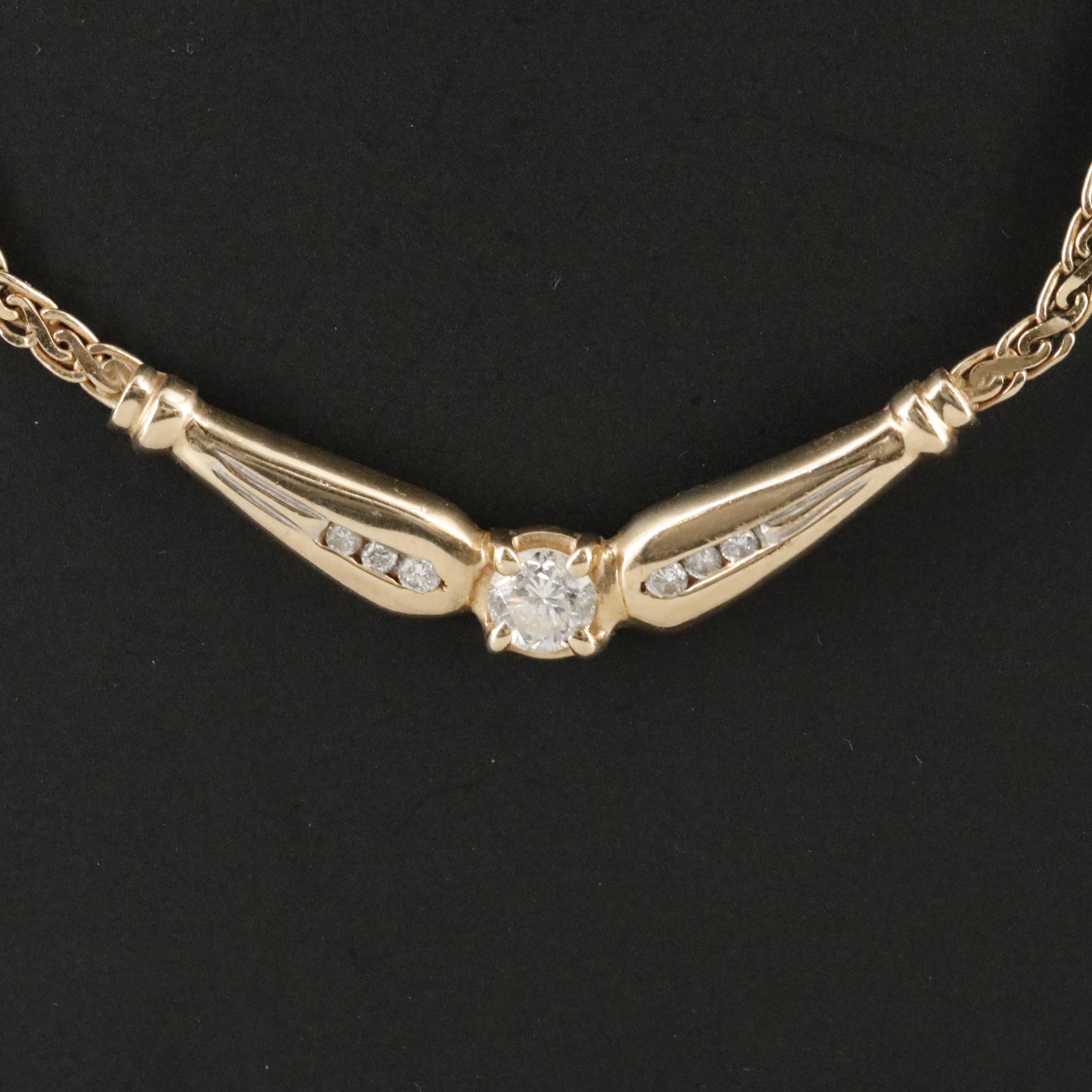 14K 0.54 CTW Diamond Necklace