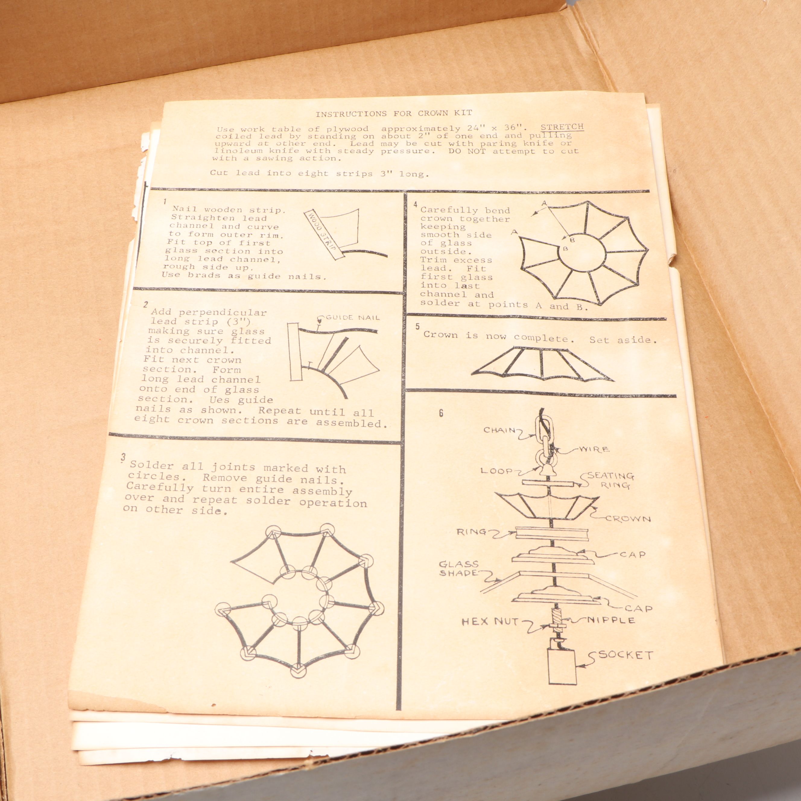 Creative Corners "Tiffany Style Authentic-Leaded" Lamp Shade Constructing Kits