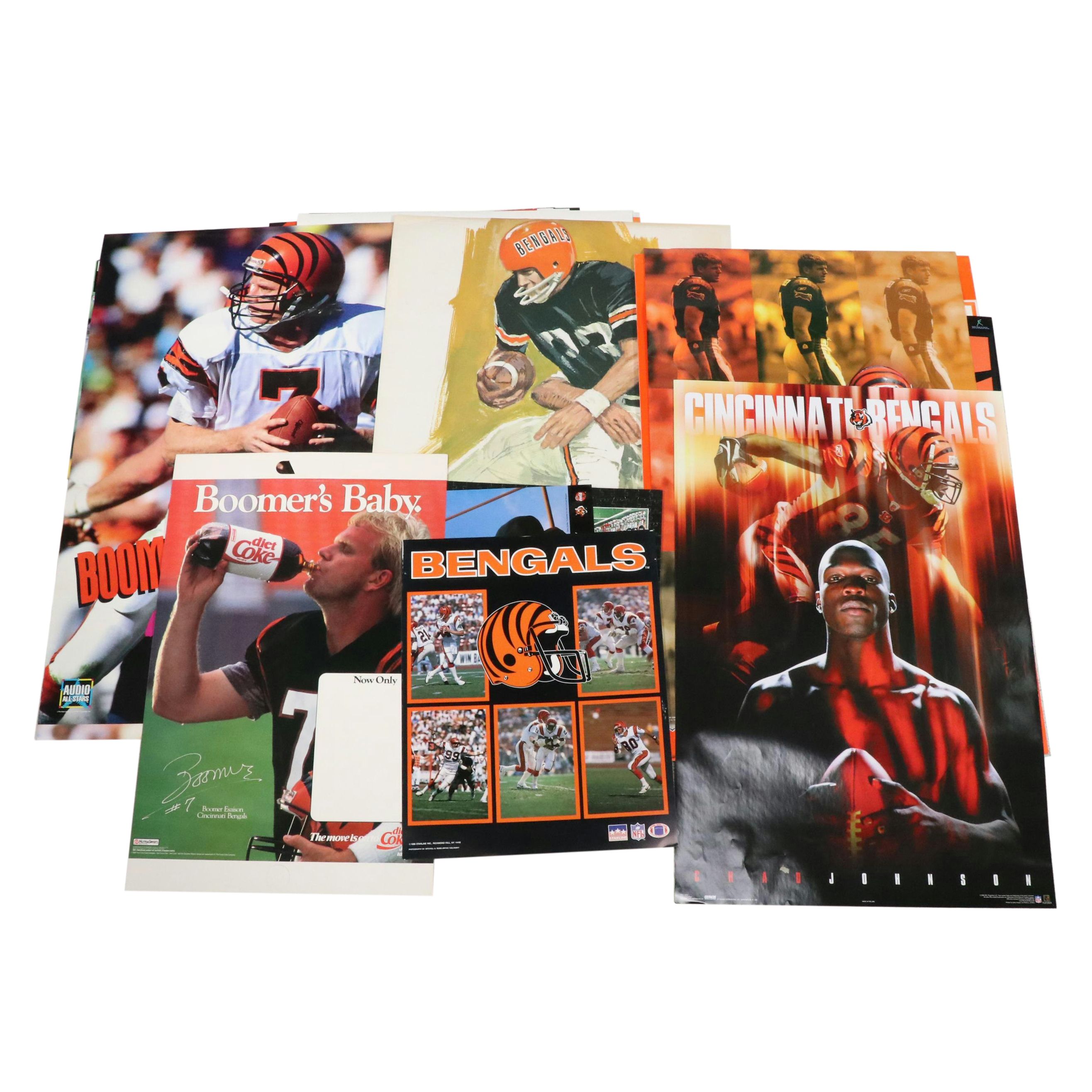 Cincinnati Bengals Football Posters Featuring Chad Johnson and Boomer Esiason