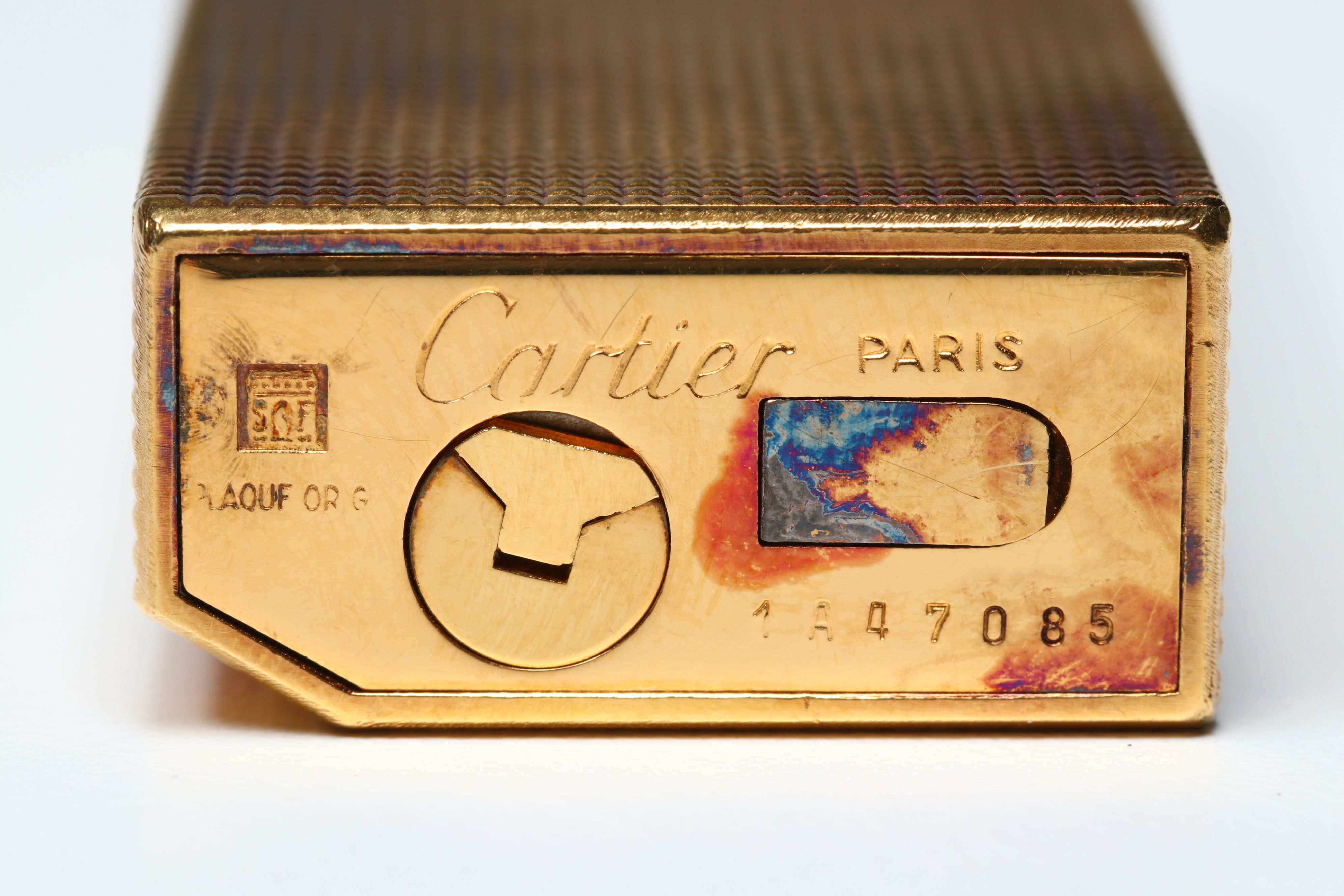 Cartier "Les Must" Gold-Plated Metal Lighter, 1970s–1980s