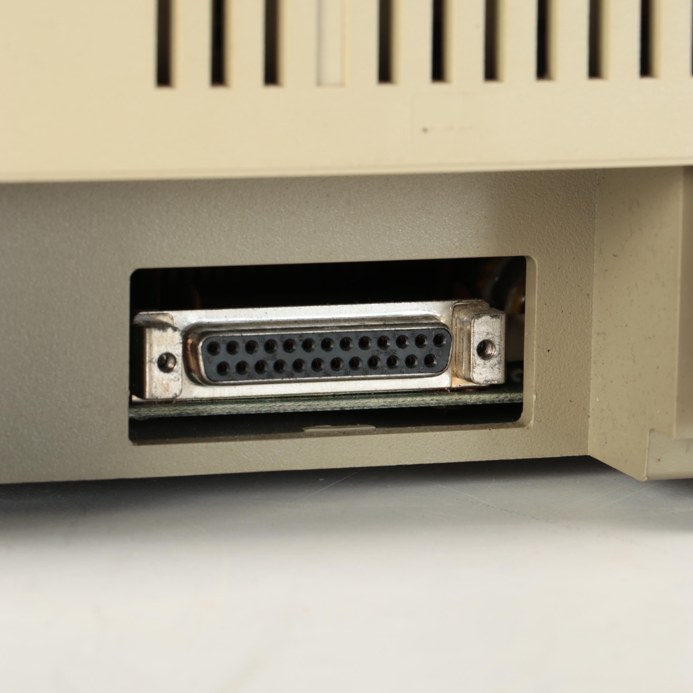 Apple Disk IIc Desktop Computer with Dot Matrix Imagewriter Printer, 1980s