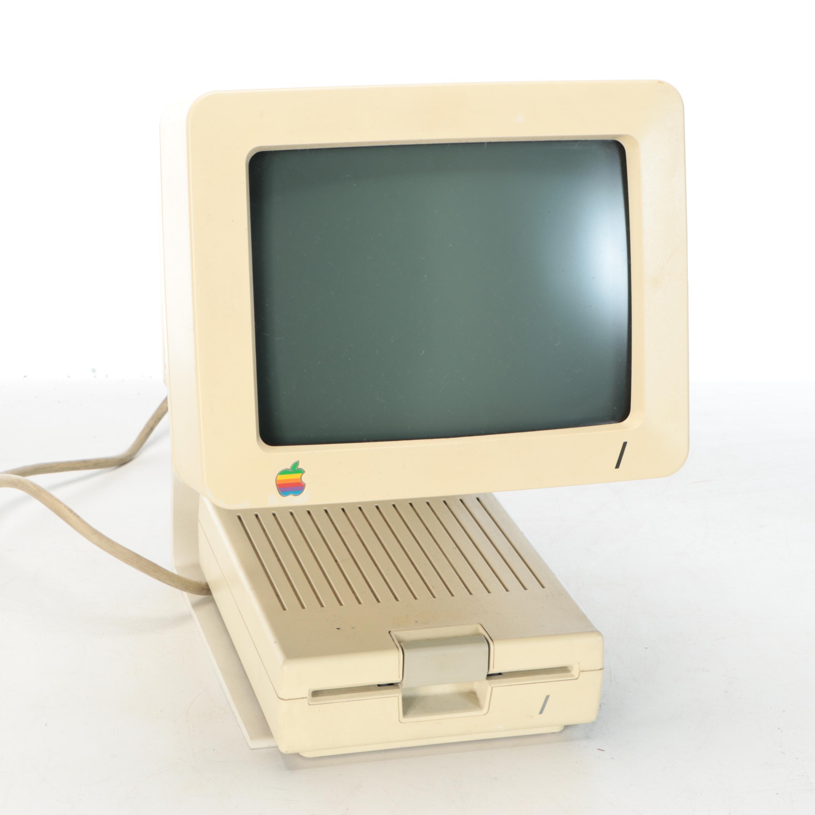 Apple Disk IIc Desktop Computer with Dot Matrix Imagewriter Printer, 1980s