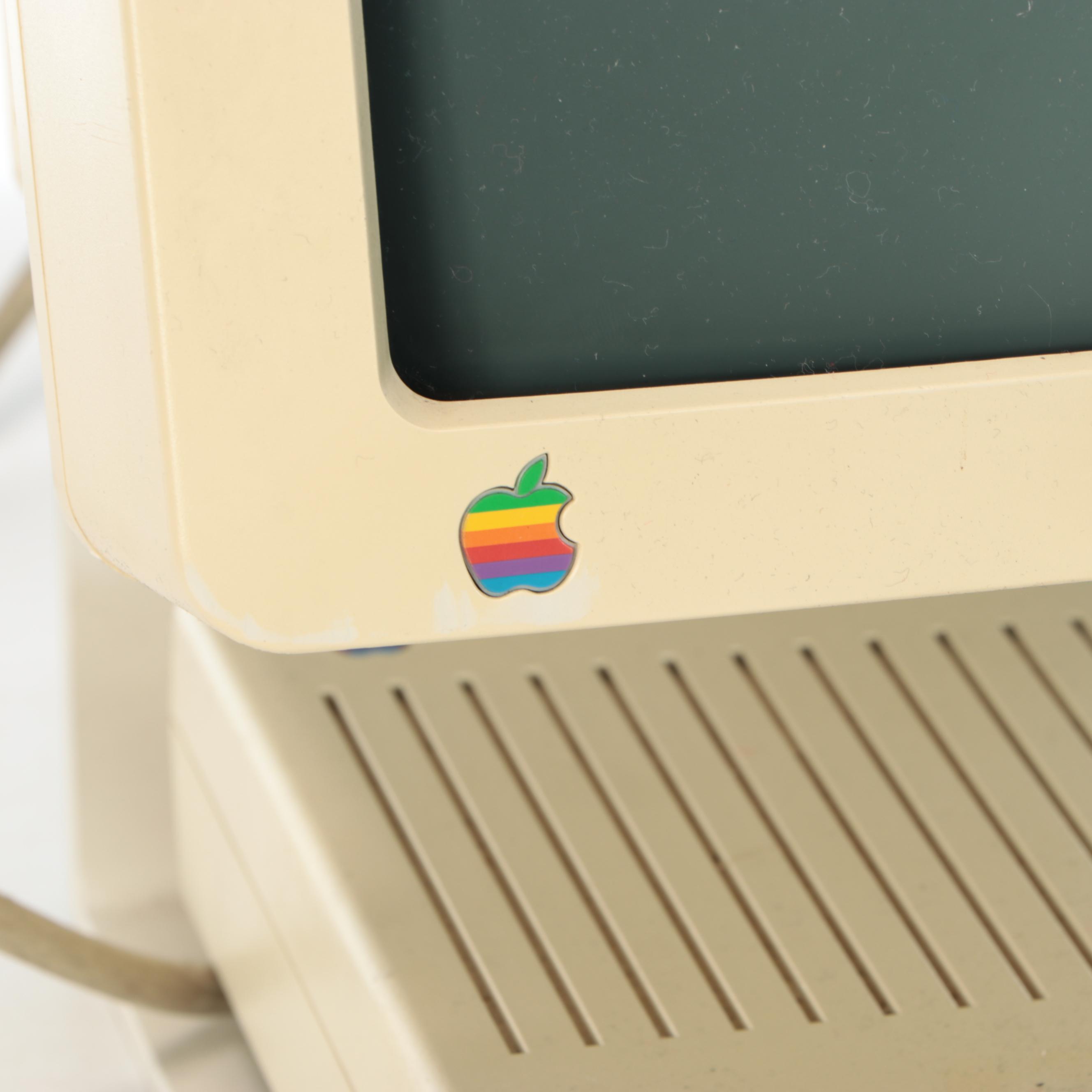 Apple Disk IIc Desktop Computer with Dot Matrix Imagewriter Printer, 1980s