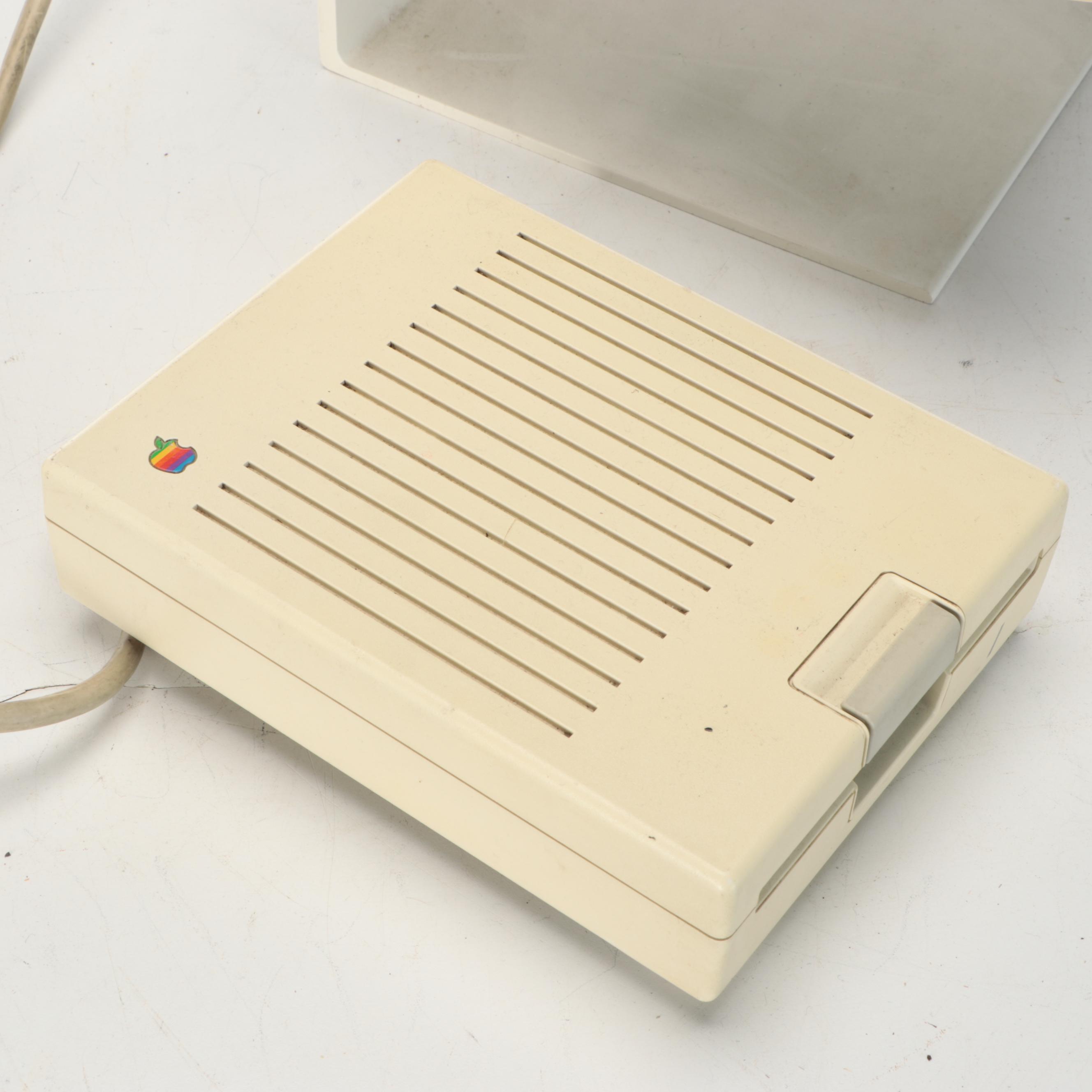 Apple Disk IIc Desktop Computer with Dot Matrix Imagewriter Printer, 1980s