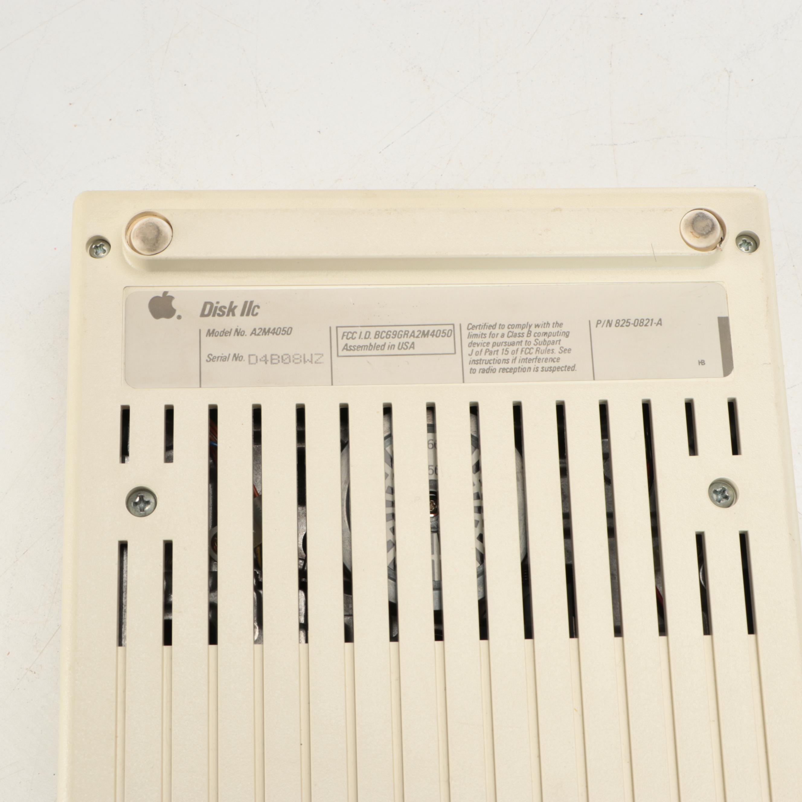 Apple Disk IIc Desktop Computer with Dot Matrix Imagewriter Printer, 1980s