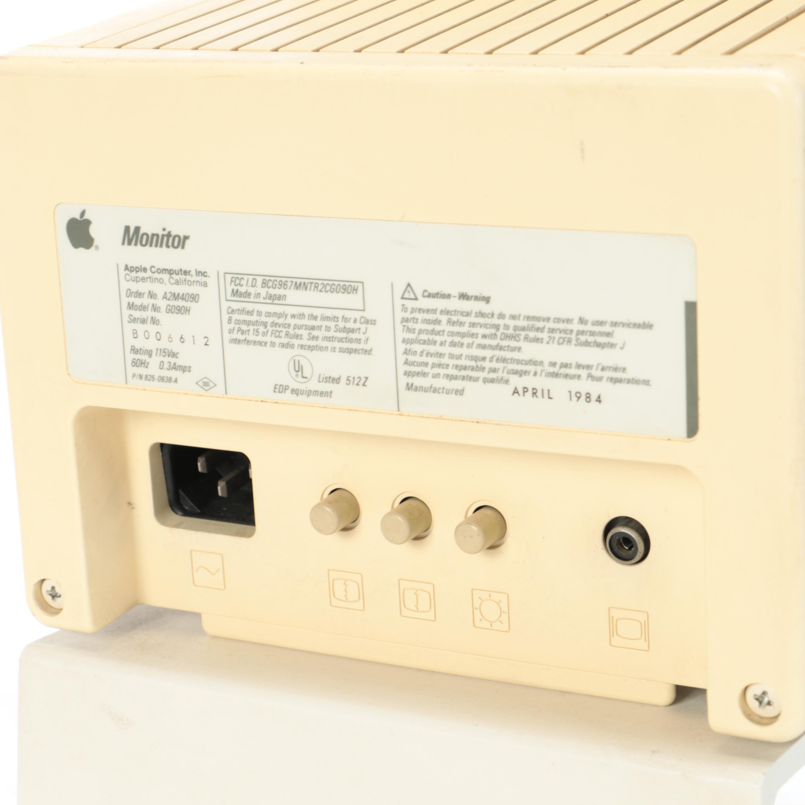 Apple Disk IIc Desktop Computer with Dot Matrix Imagewriter Printer, 1980s