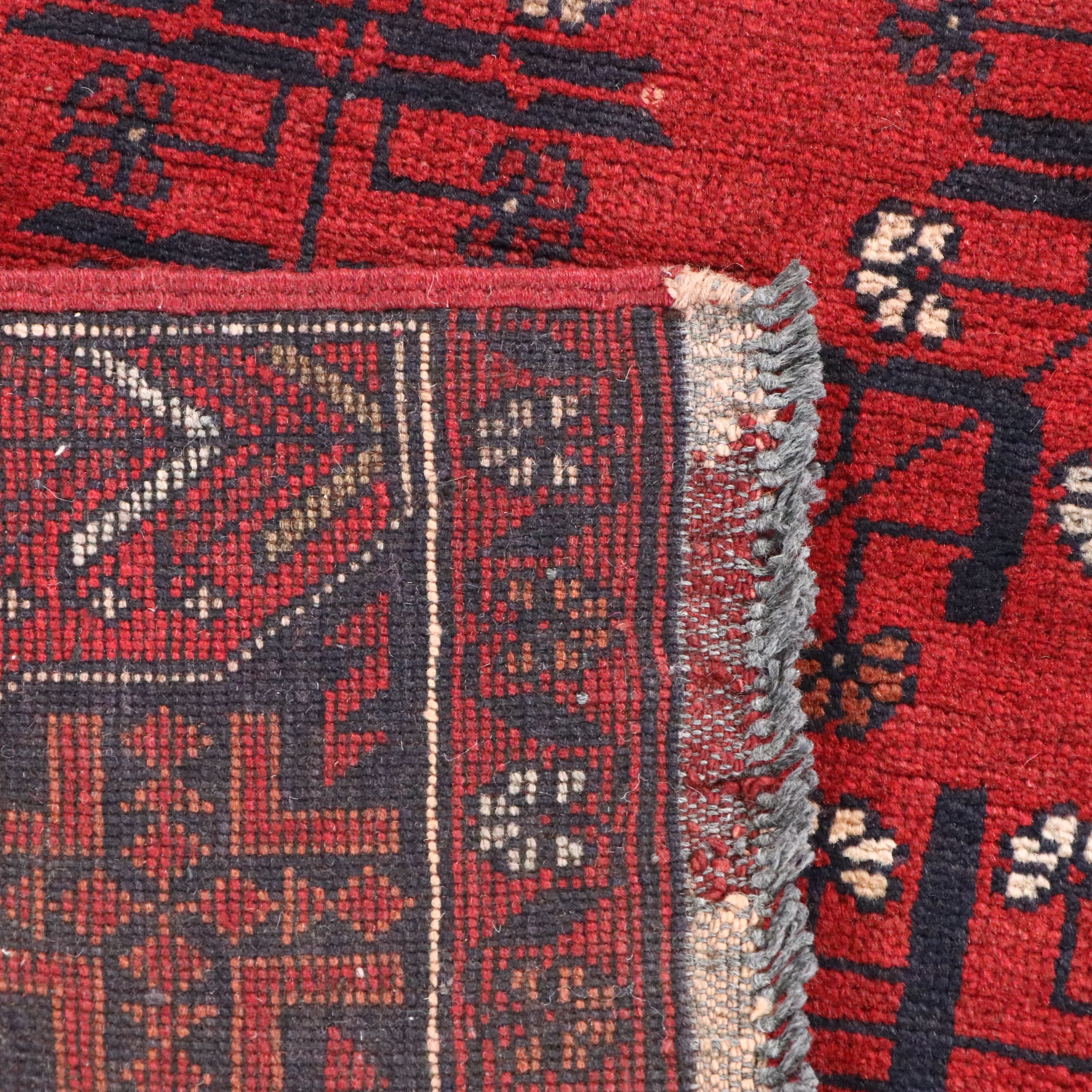 2'9 x 4'2 Hand-Knotted Afghan Kunduz Accent Rug