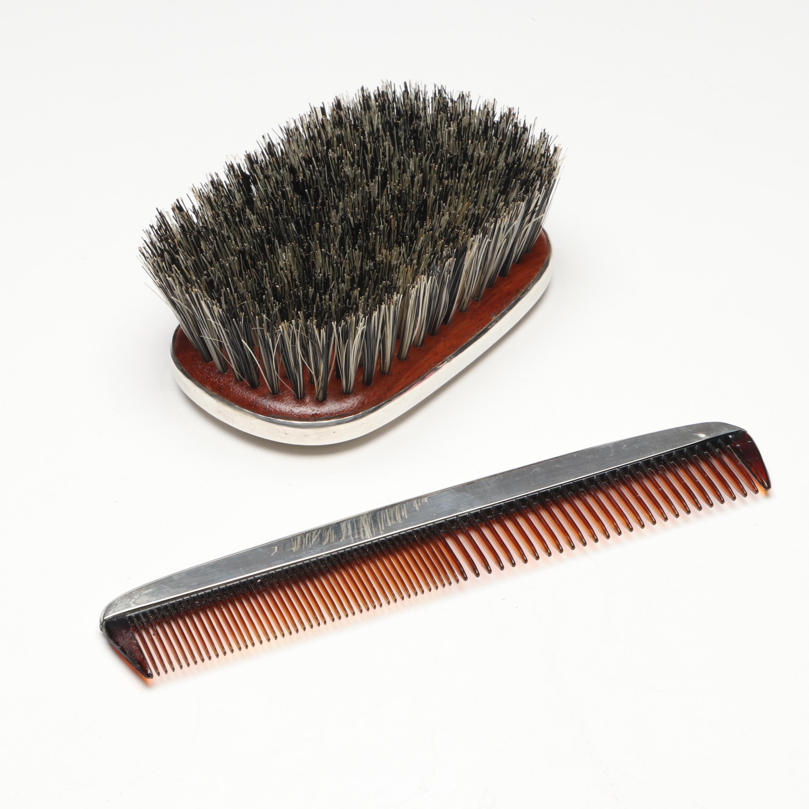Gorham Sterling Clothes Brush and Comb Vanity Set