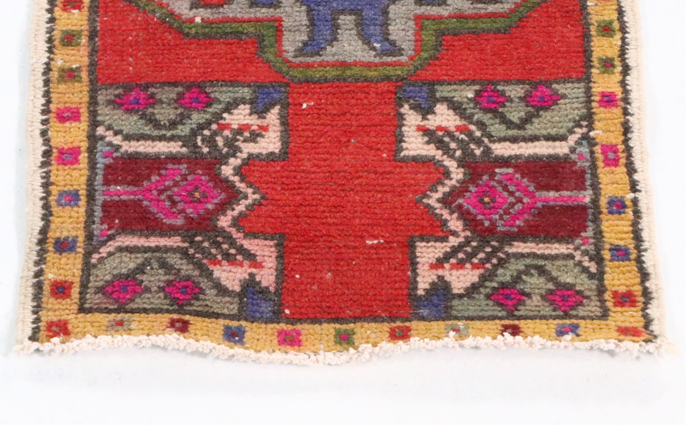 1'8 x 3'1 Hand-Knotted Turkish Accent Rug