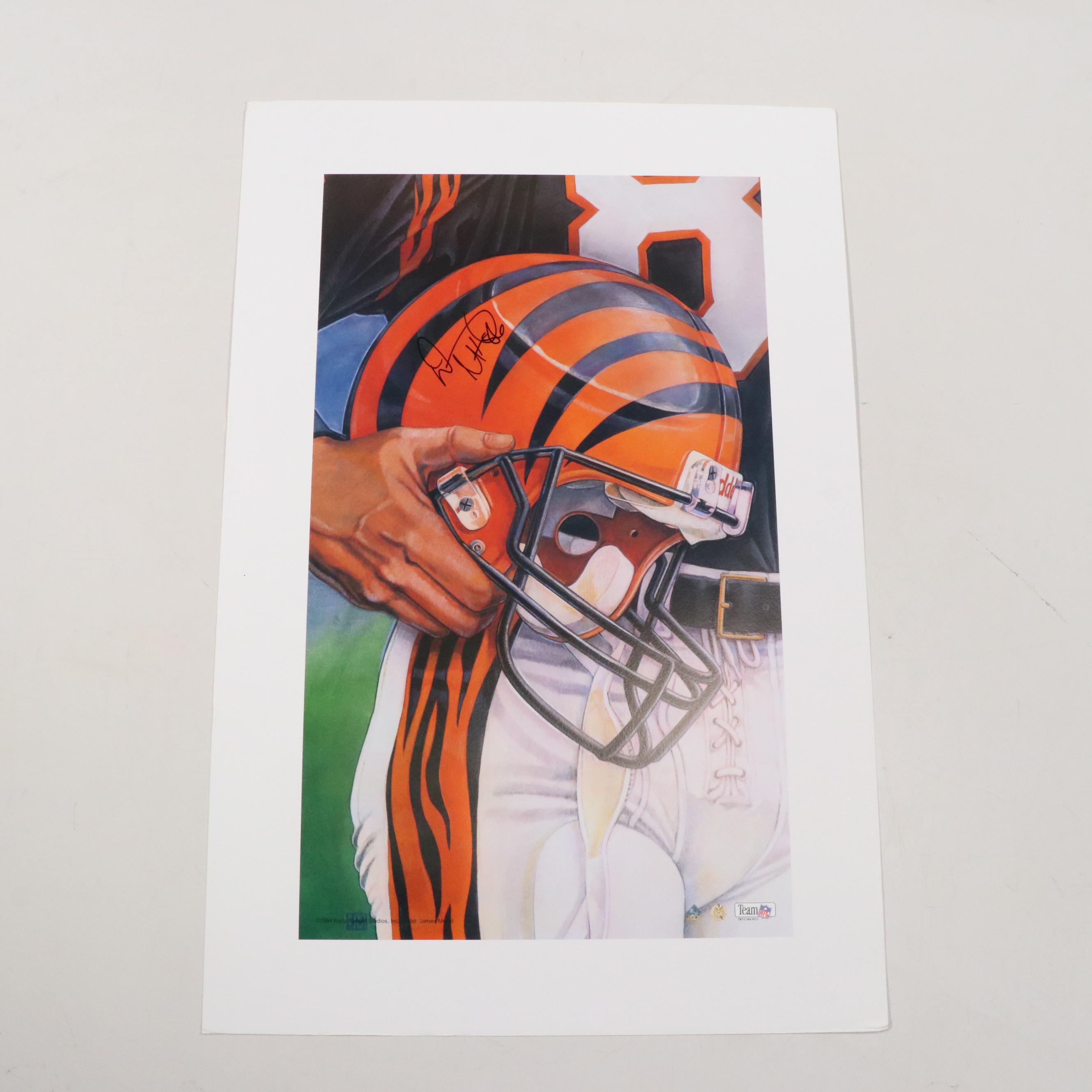 Anthony Muñoz and Ken Anderson Signed Cincinnati Bengals Prints with More